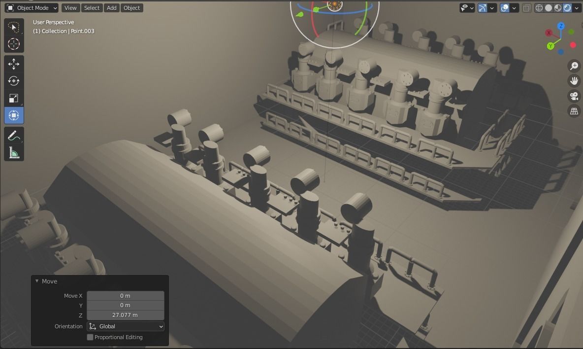 Submarine 3D model_5