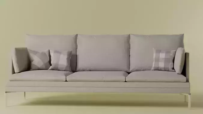 Couch made according to the course of the blender guru