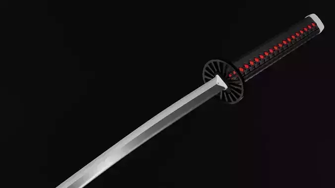 Japanese sword or Katana of Tanjiro from Demon Slayer anime