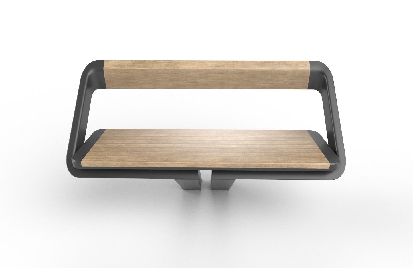 Bench 01 Low-poly 3D model_10
