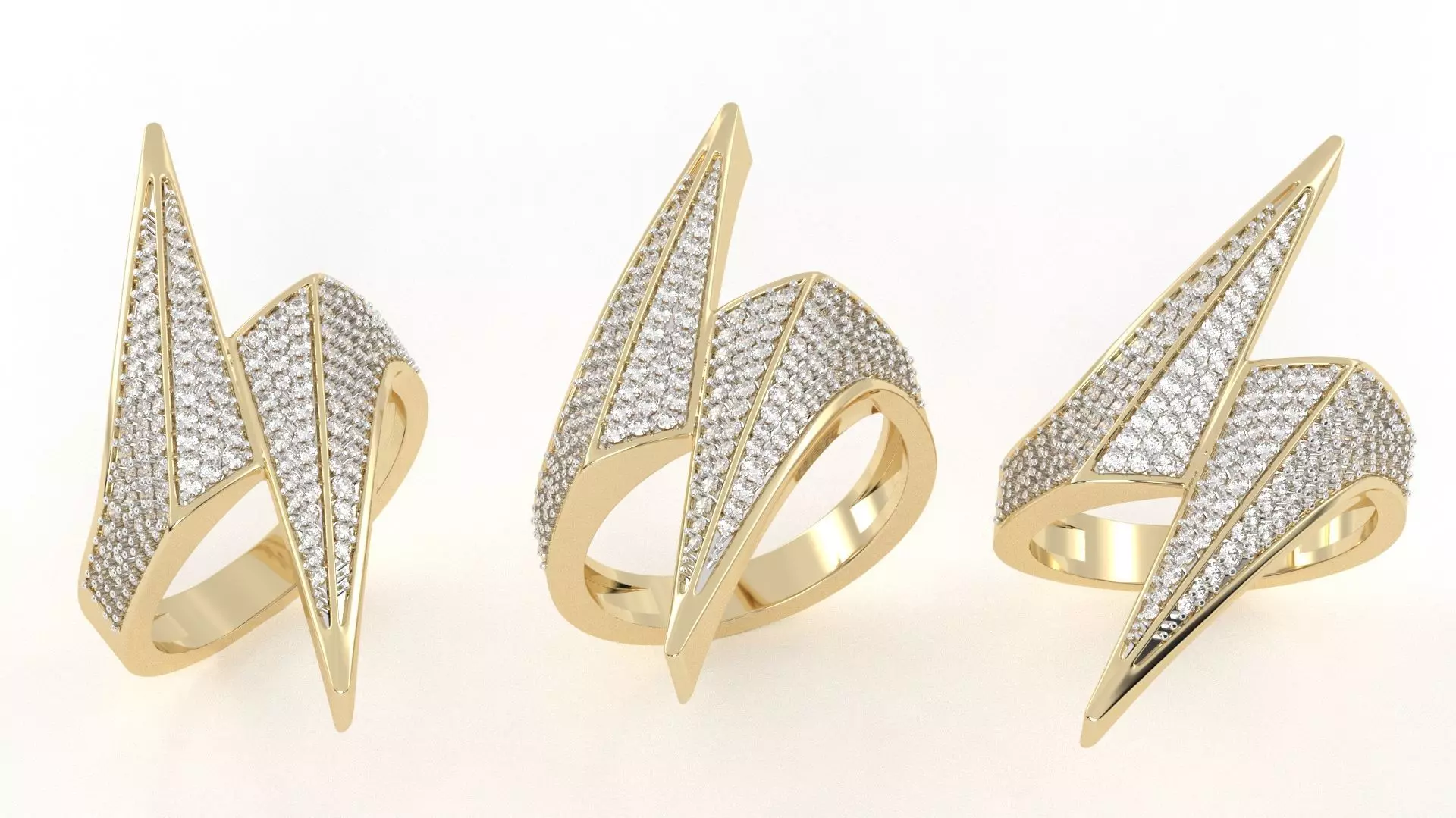 Bolt Lightning Sign Ring  3D print model_0