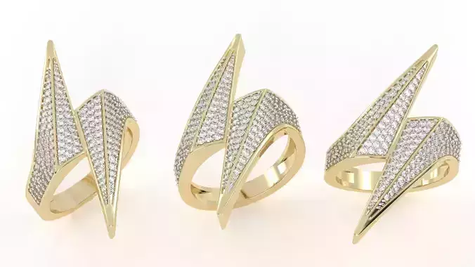 Bolt Lightning Sign Ring 