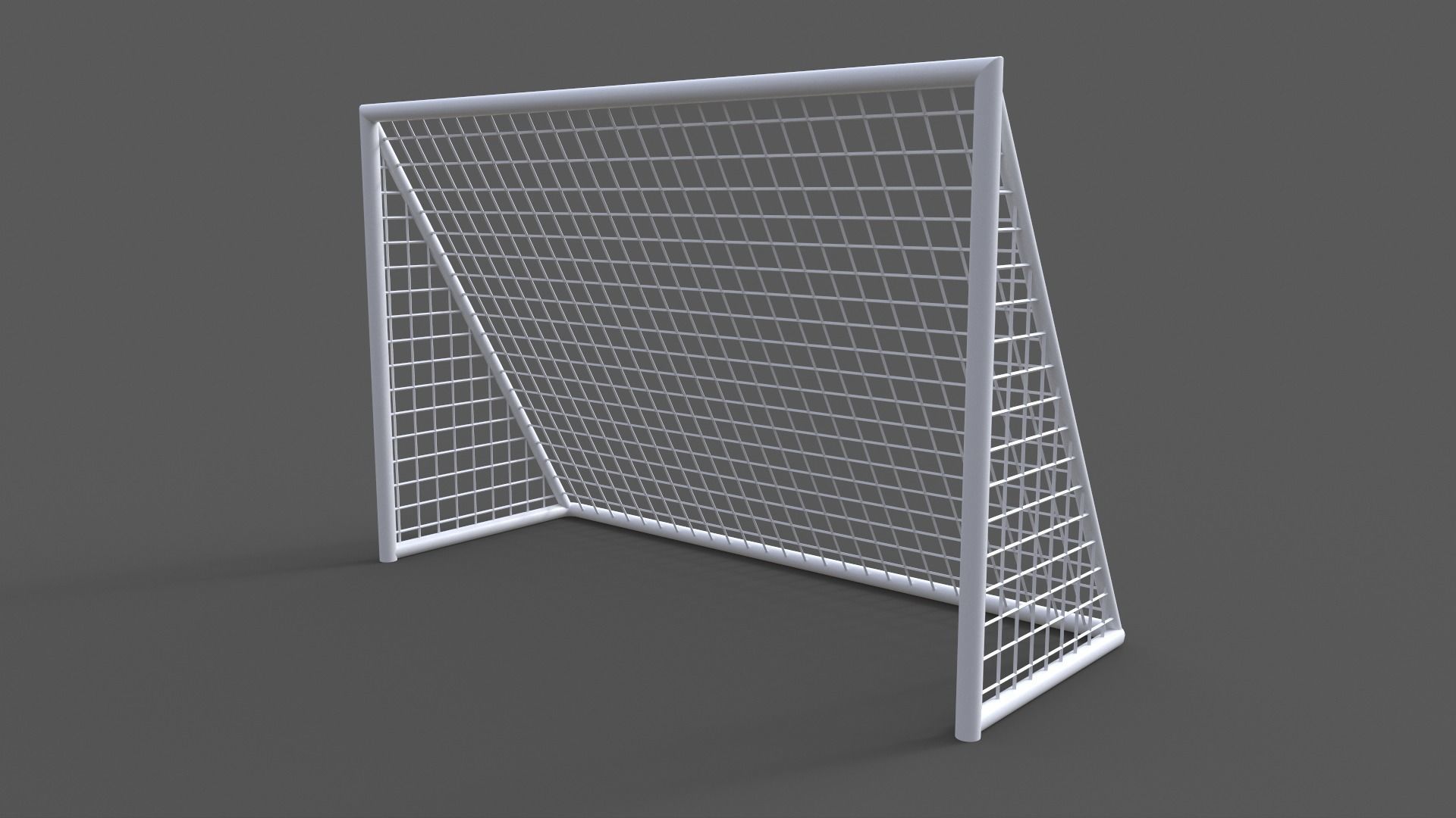 PBR Soccer Football Goal Post A-J 3D Model Collection_44