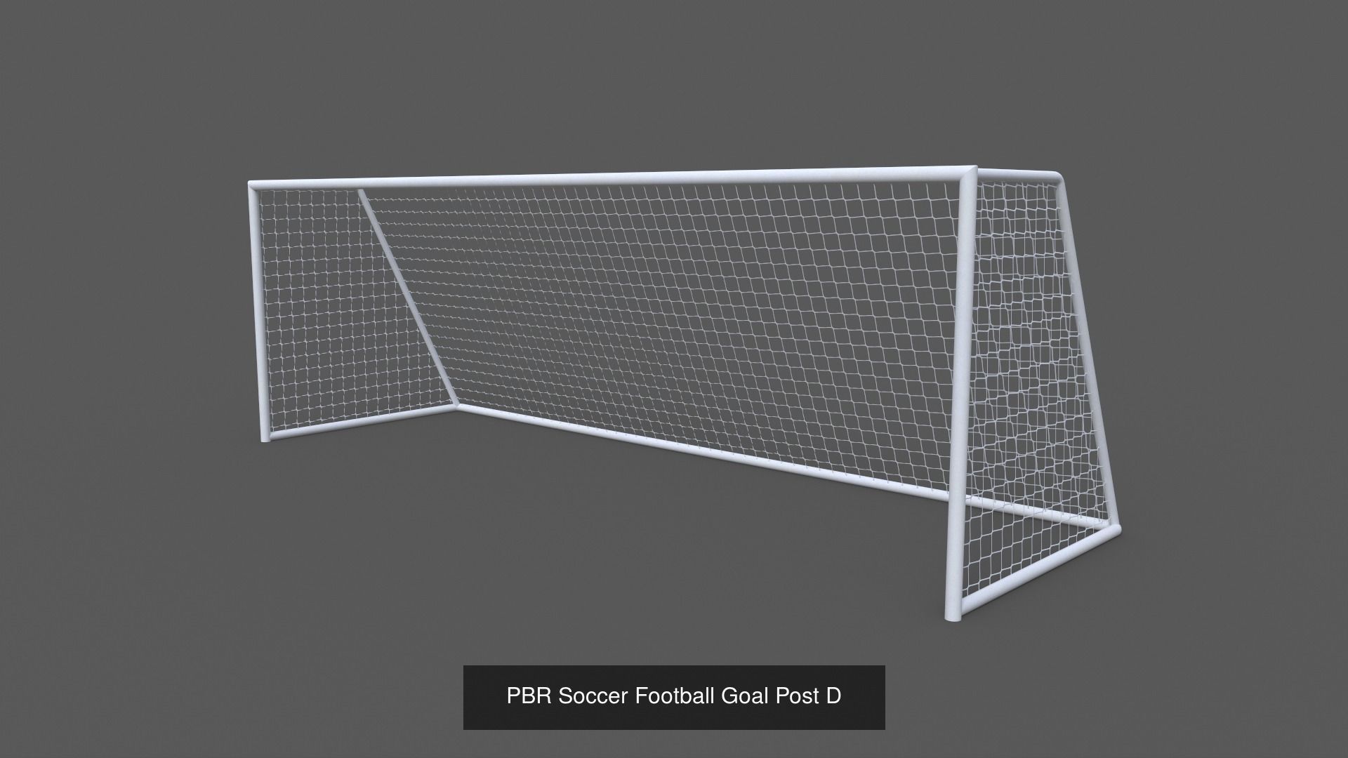 PBR Soccer Football Goal Post A-J 3D Model Collection_14