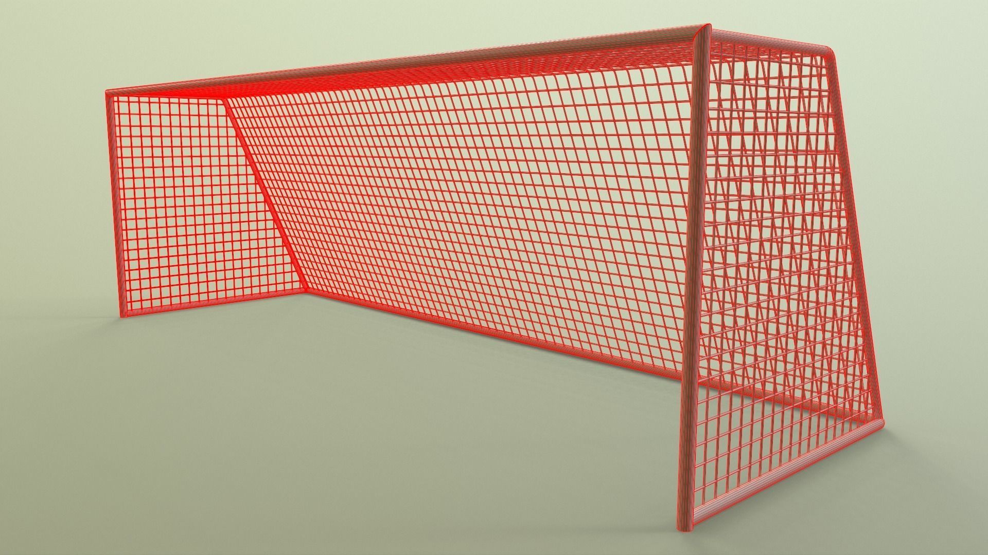 PBR Soccer Football Goal Post A-J 3D Model Collection_58
