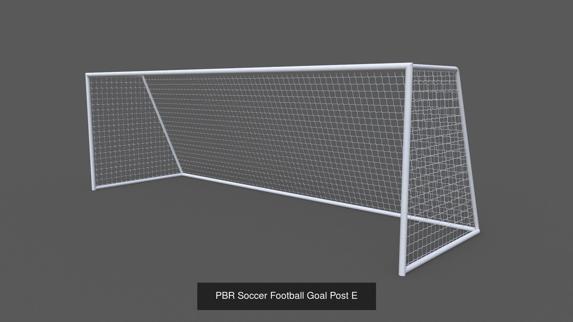 PBR Soccer Football Goal Post A-J 3D Model Collection_15
