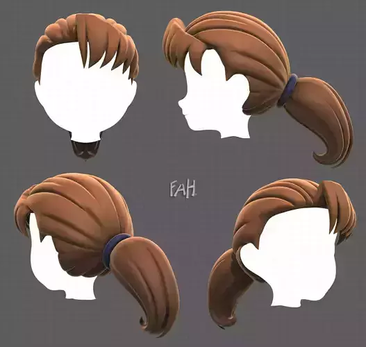 Base Hair for girl V06