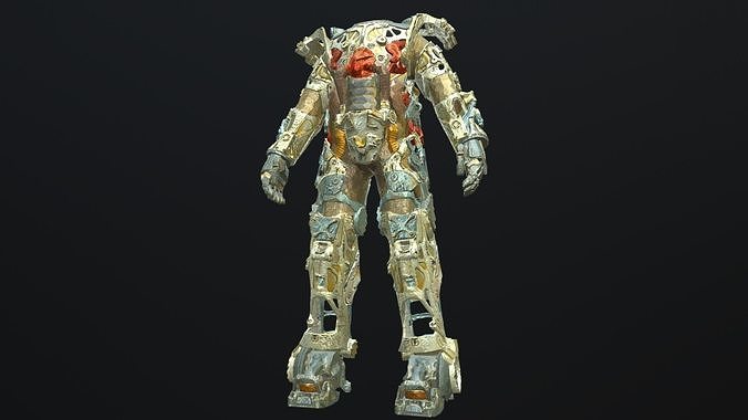 FALLOUT POWER ARMOR BASE PBR Low-poly 3D model