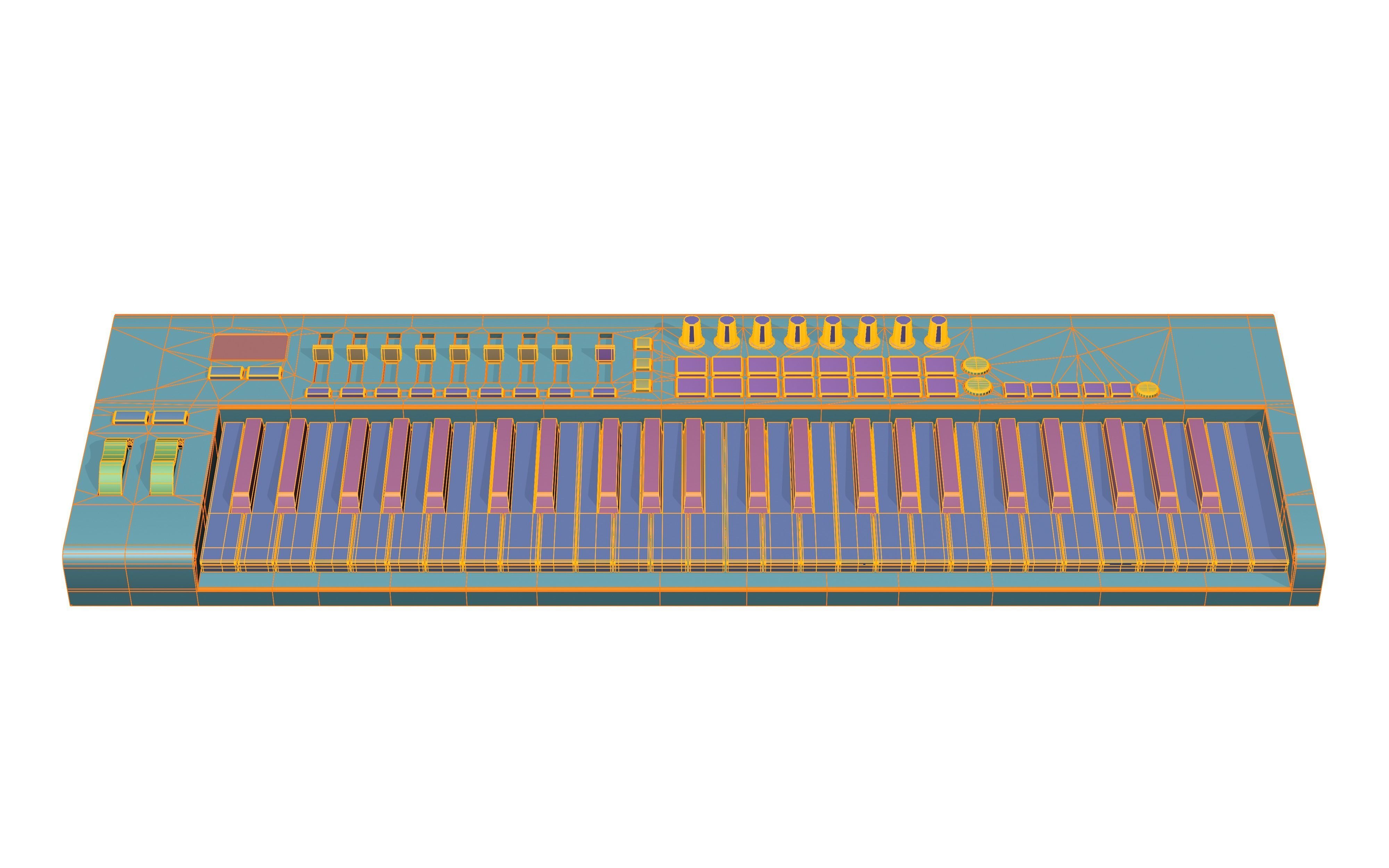 Novation LaunchKey 49 MK2 3D model_8