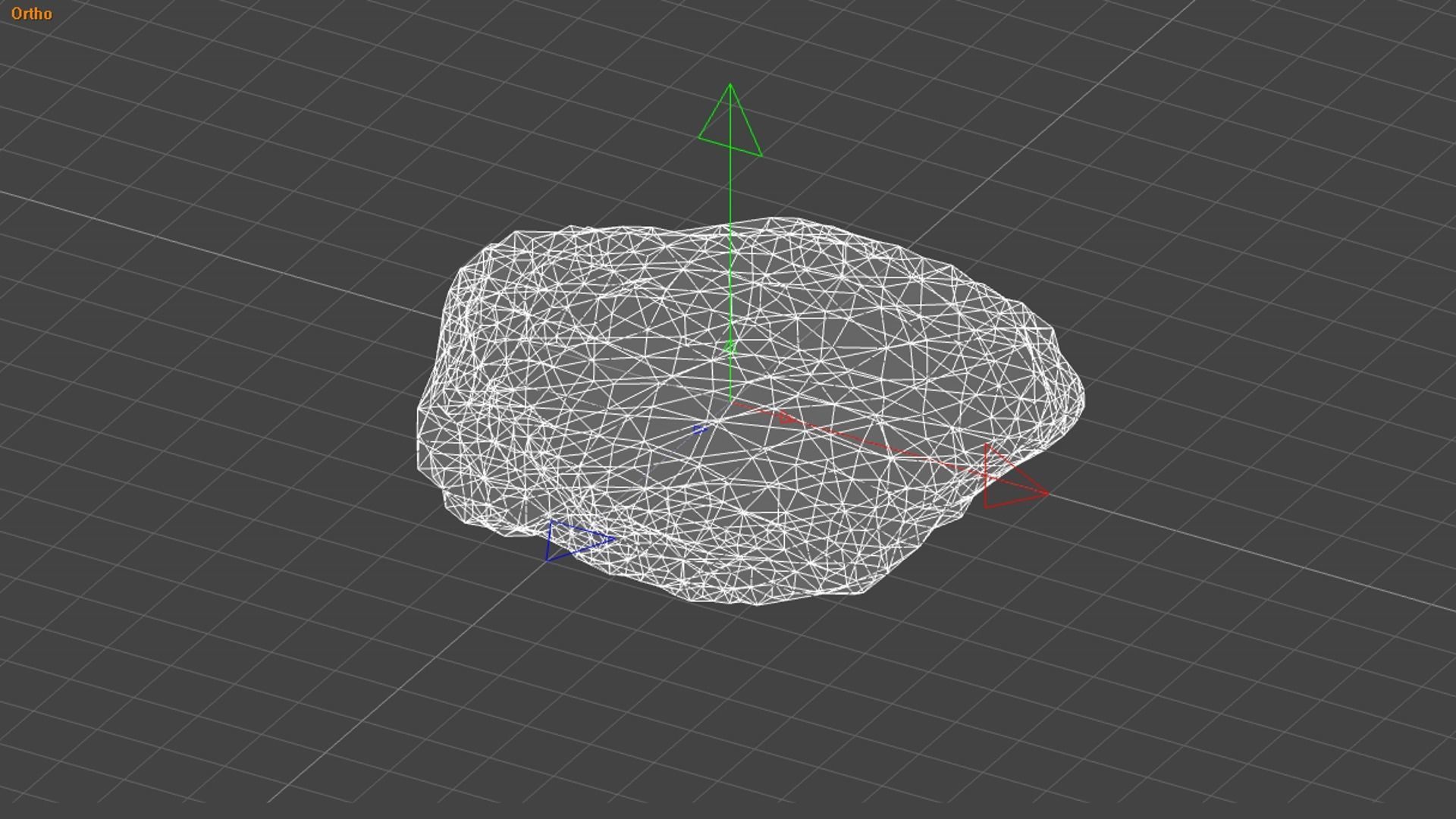 Rock 07 - Moss Low-poly 3D model_8