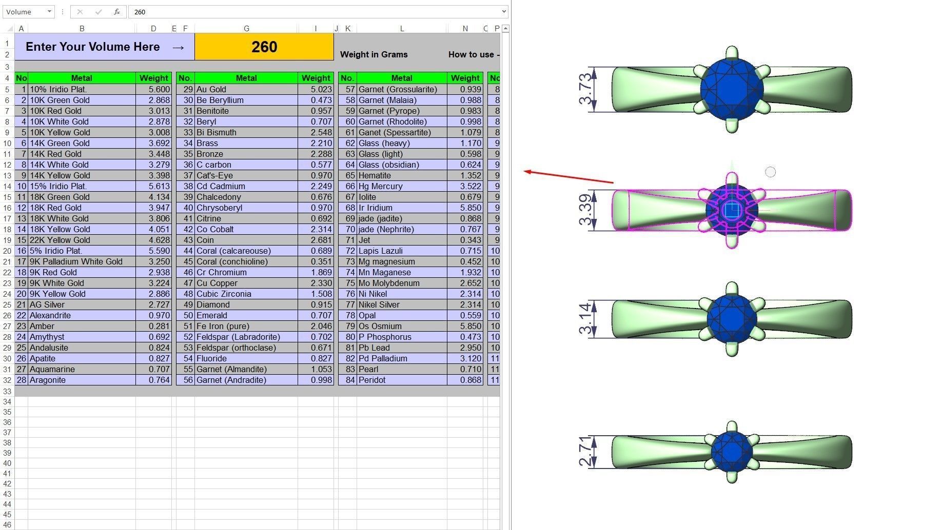 Solitaire rings with crown head N17 3D print model_6
