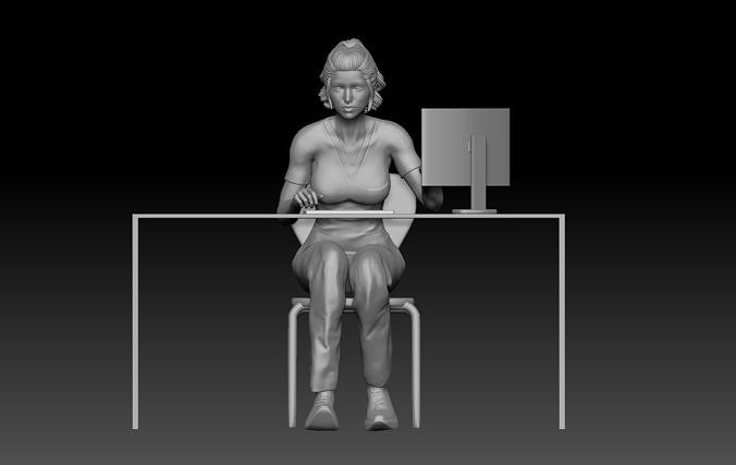 NURSE GIRL 3 3D print model
