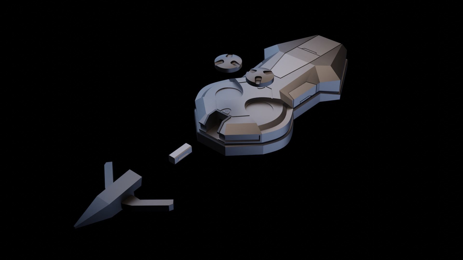 halo infinite grappleshot 3D print model_1