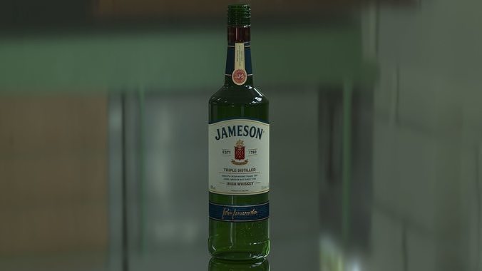 Jameson Irish Whiskey Bottle 3D model