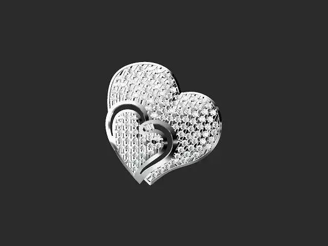 heart pendent diamond 