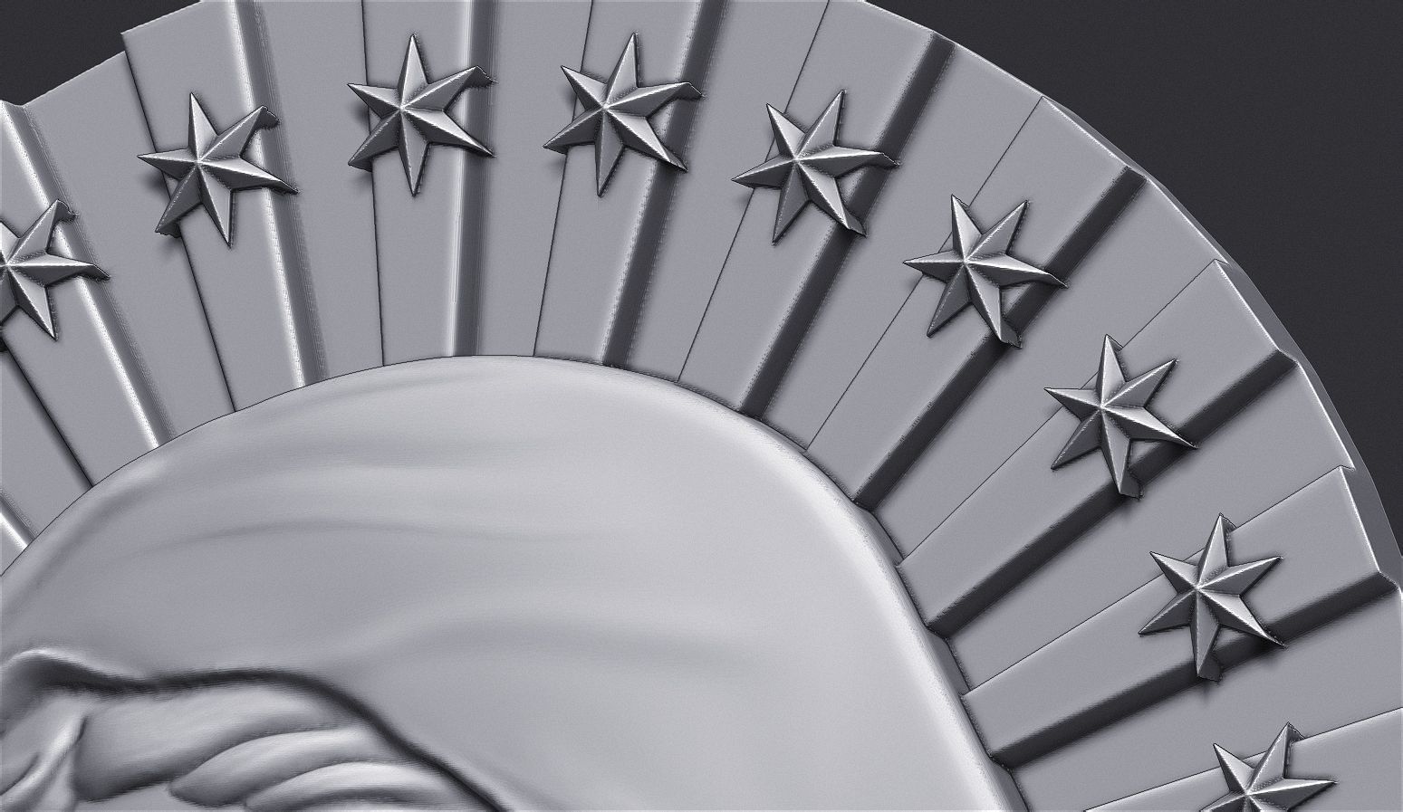 Virgin Mary 4 3D print model_13