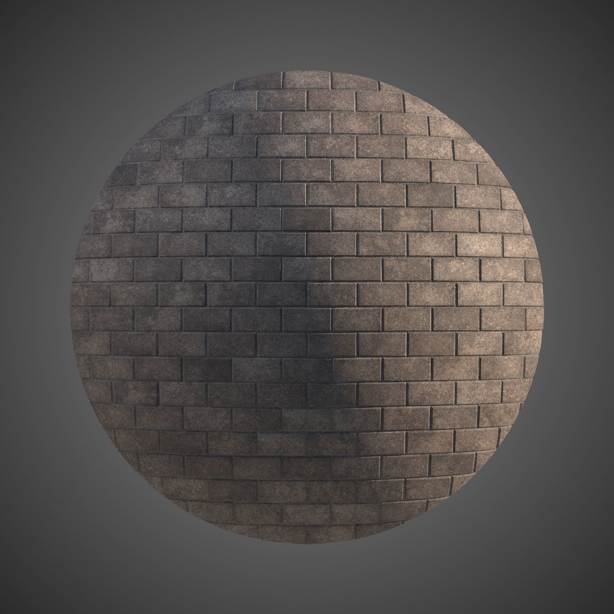 8K Large Scale Pavement Running Bond - 15 Variatons Texture_4