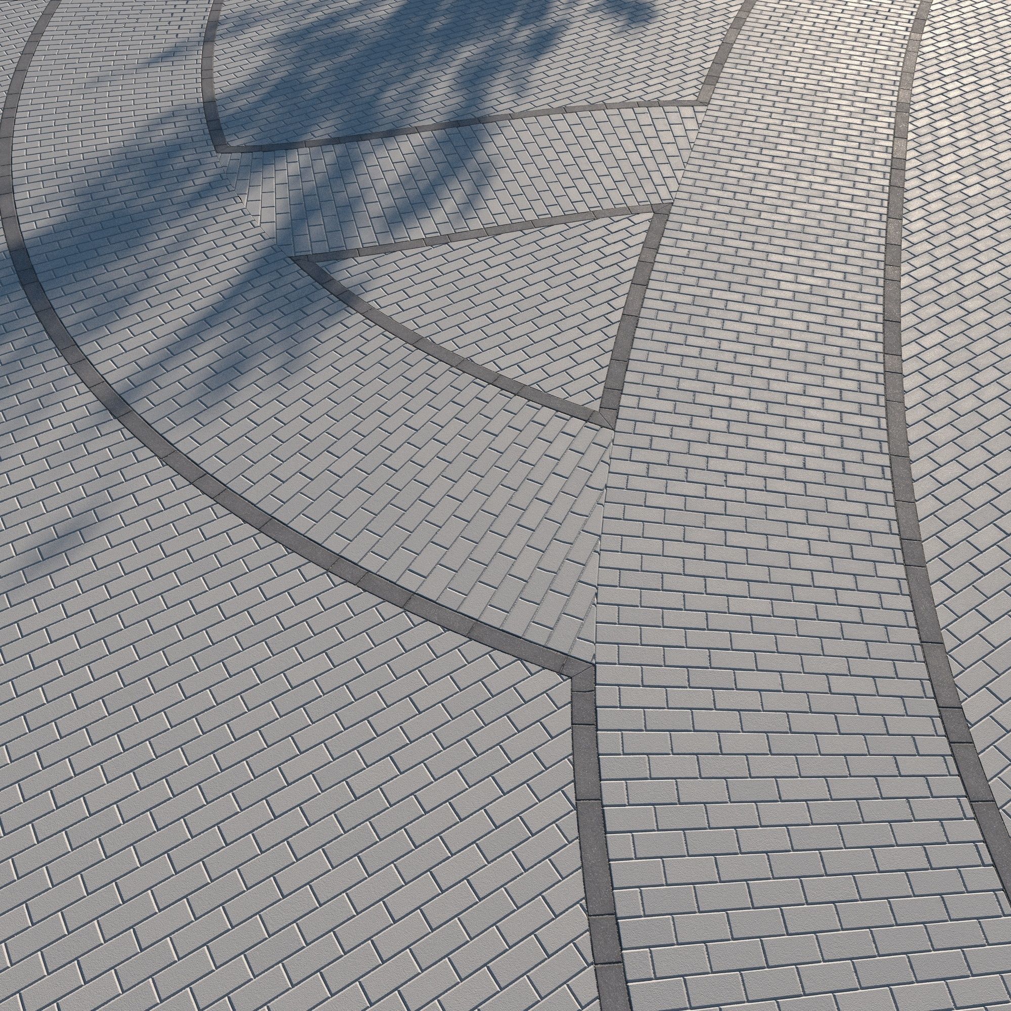 8K Large Scale Pavement Running Bond - 15 Variatons Texture_36