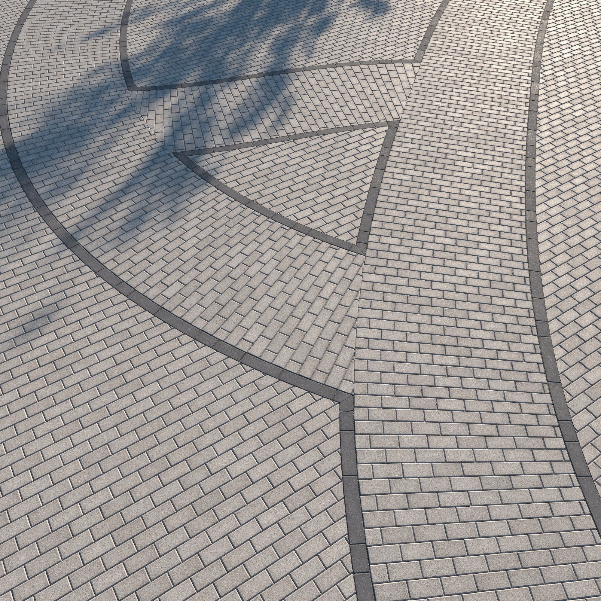 8K Large Scale Pavement Running Bond - 15 Variatons Texture_56