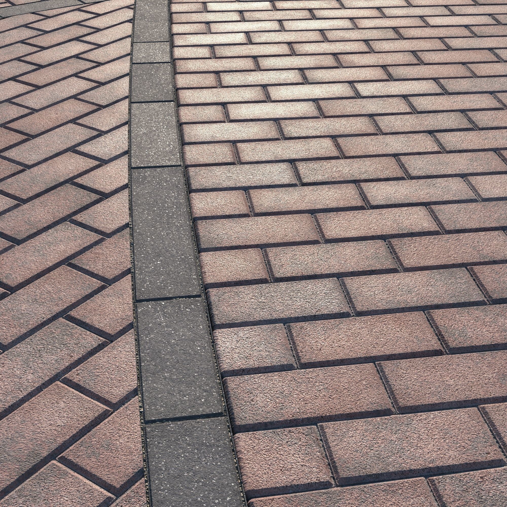 8K Large Scale Pavement Running Bond - 15 Variatons Texture_51
