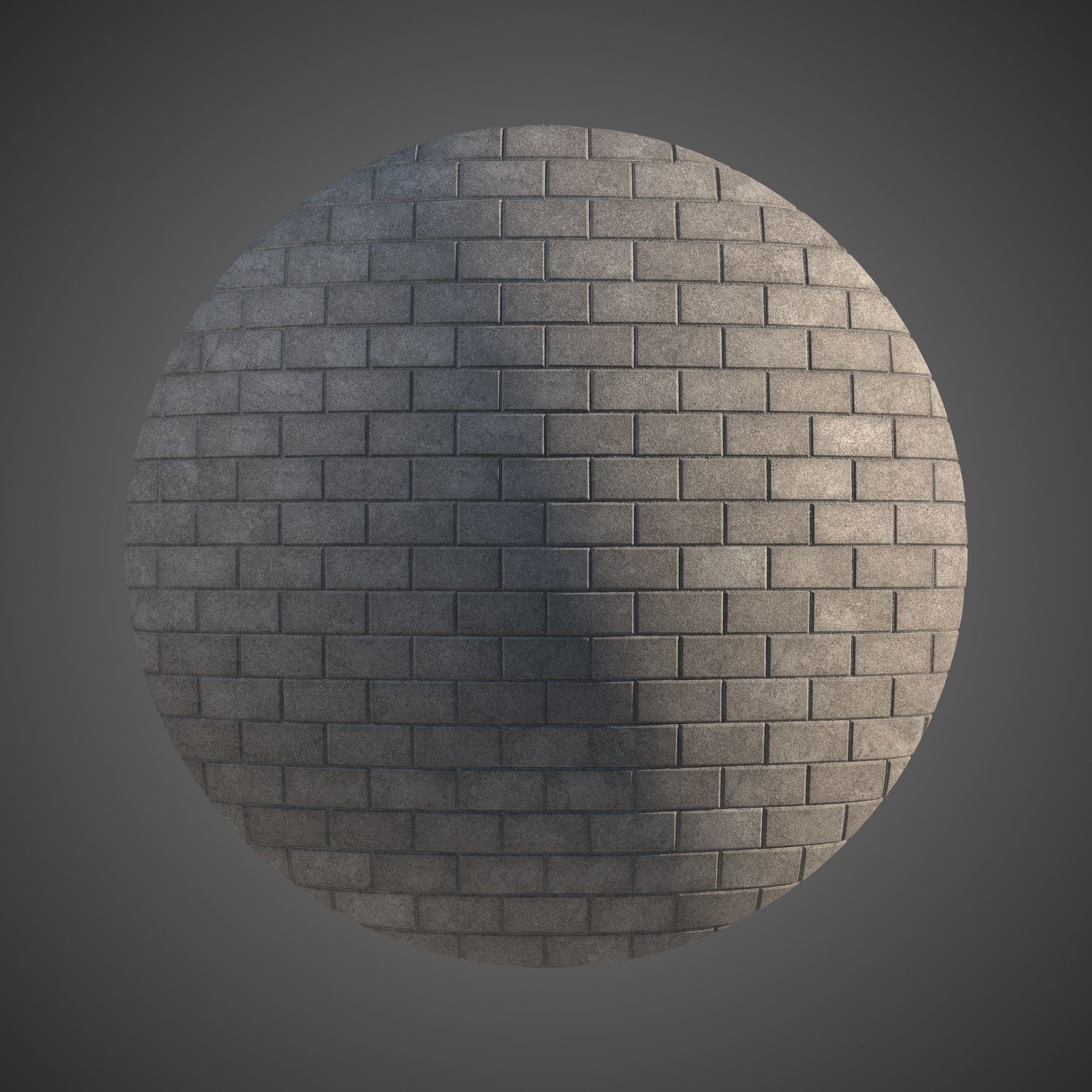 8K Large Scale Pavement Running Bond - 15 Variatons Texture_6