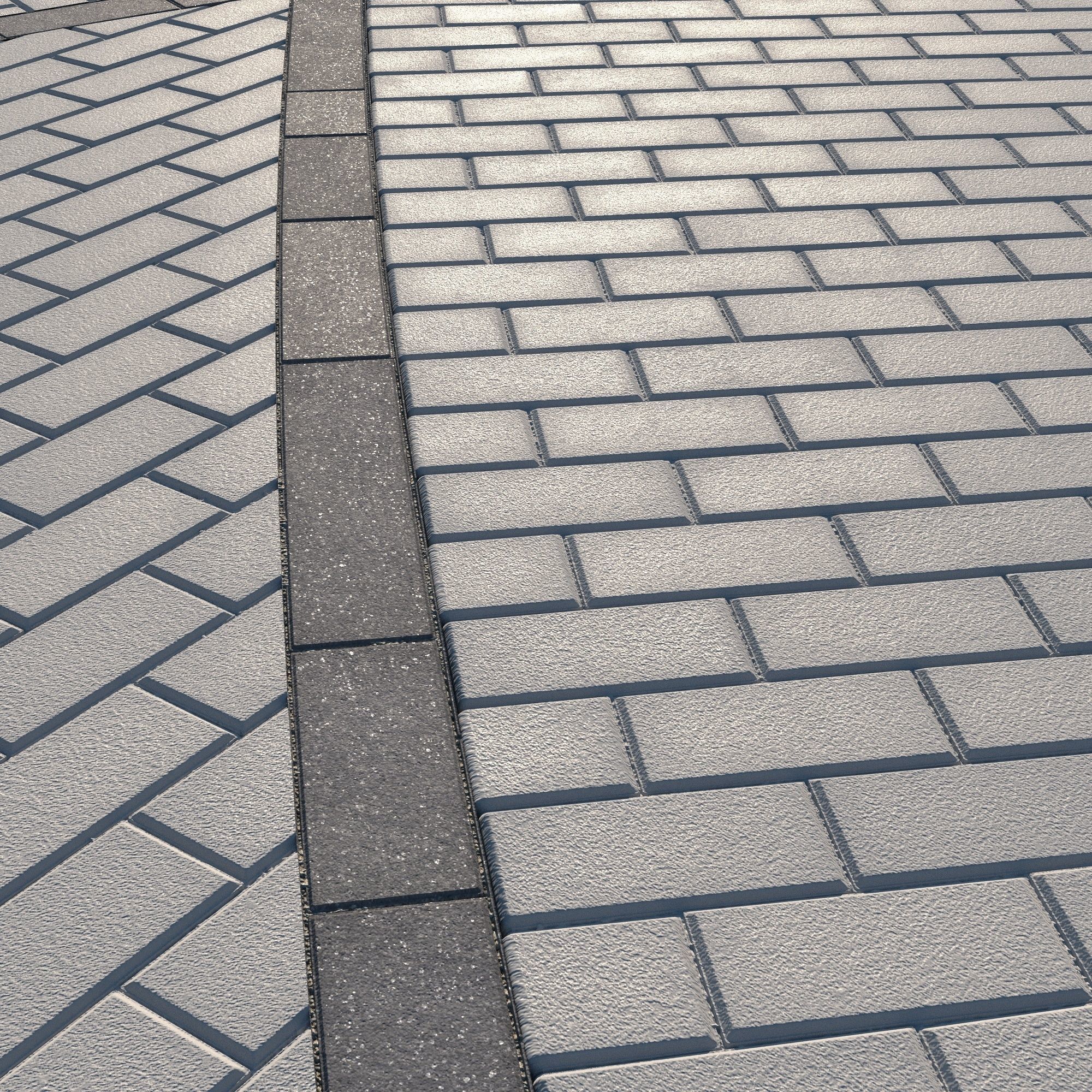 8K Large Scale Pavement Running Bond - 15 Variatons Texture_41