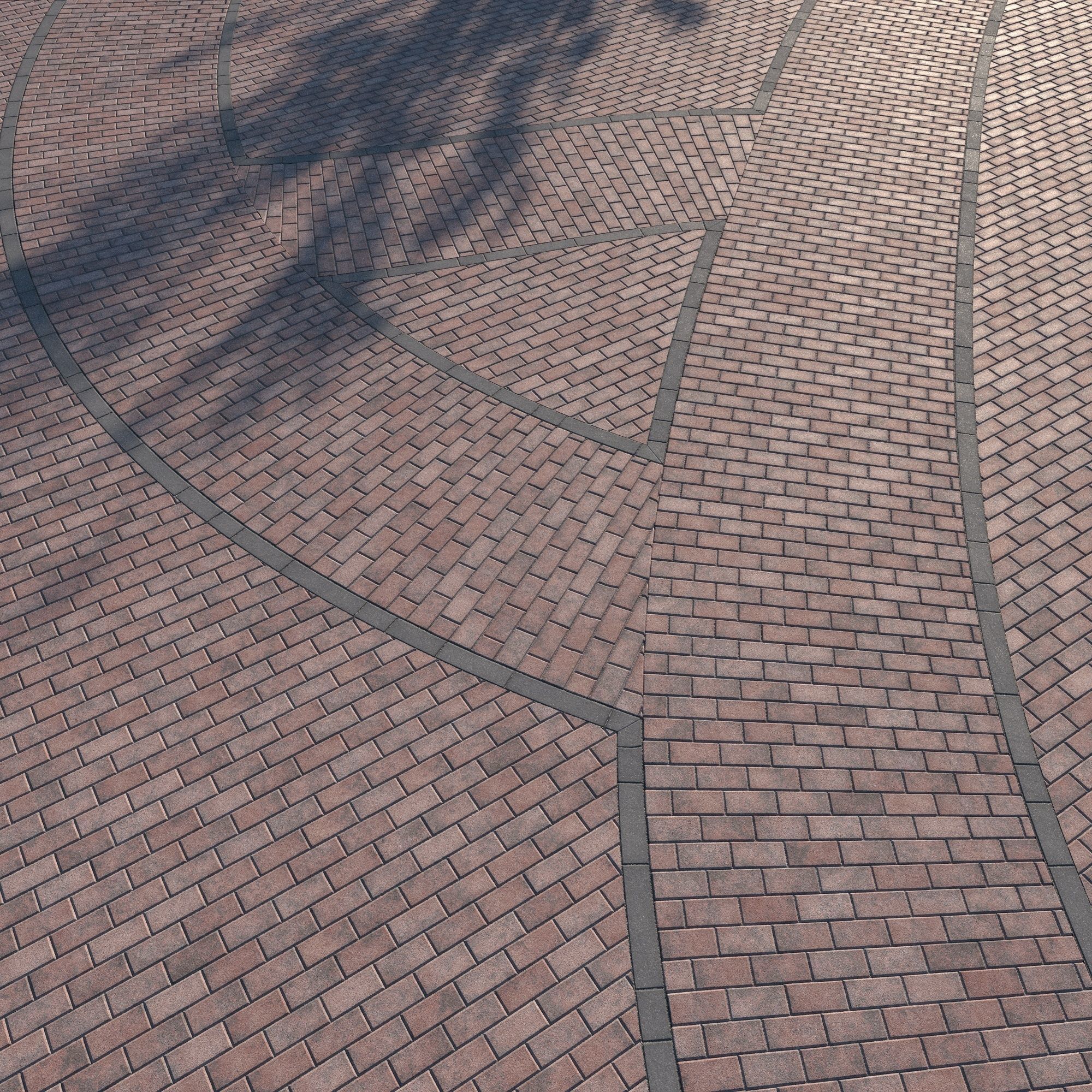 8K Large Scale Pavement Running Bond - 15 Variatons Texture_46