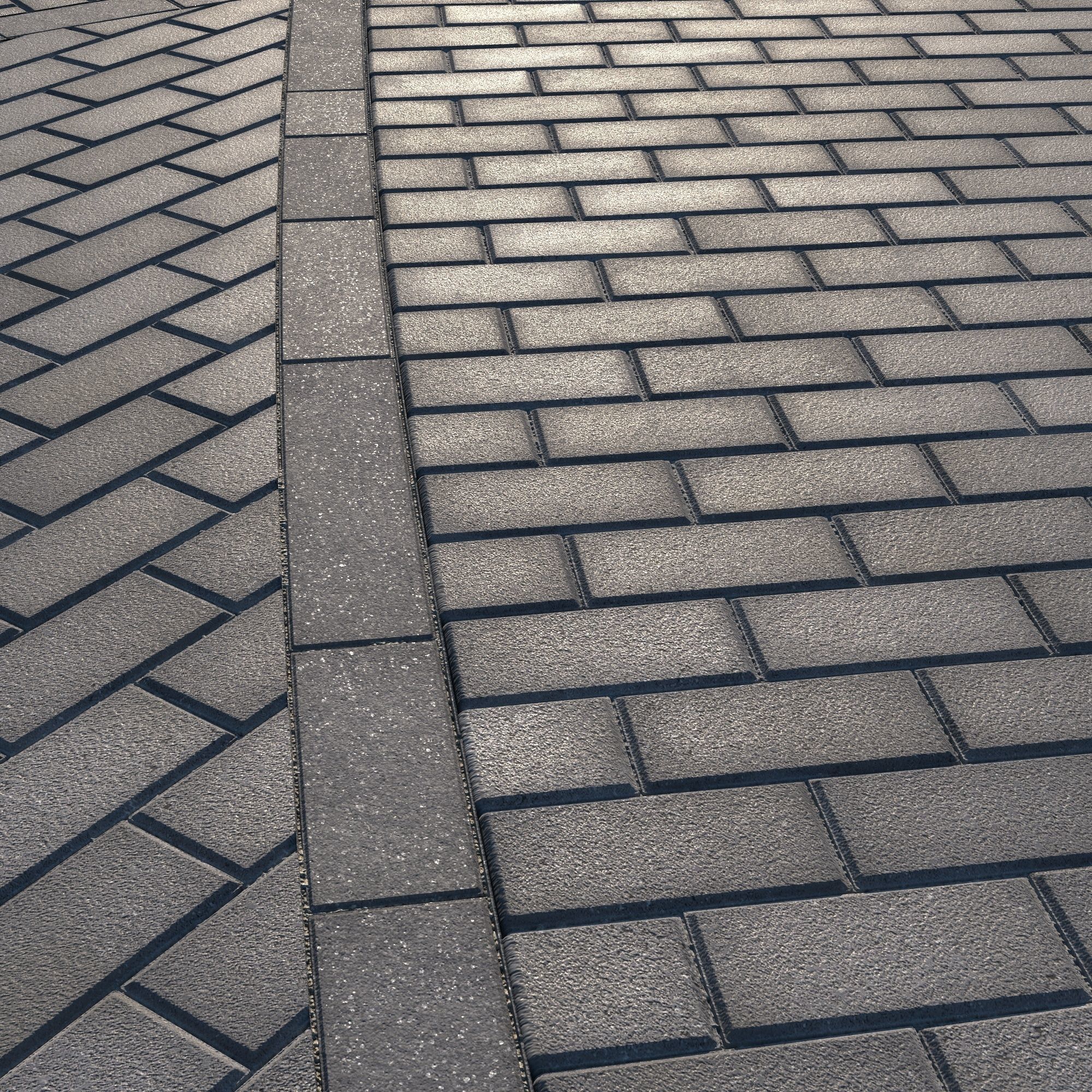 8K Large Scale Pavement Running Bond - 15 Variatons Texture_50