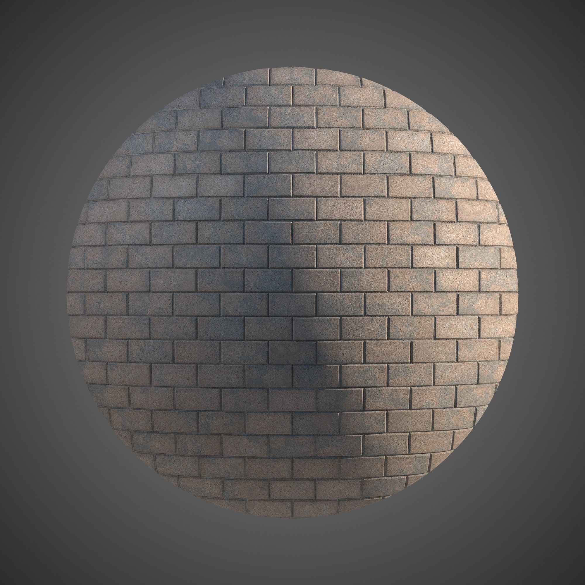 8K Large Scale Pavement Running Bond - 15 Variatons Texture_2