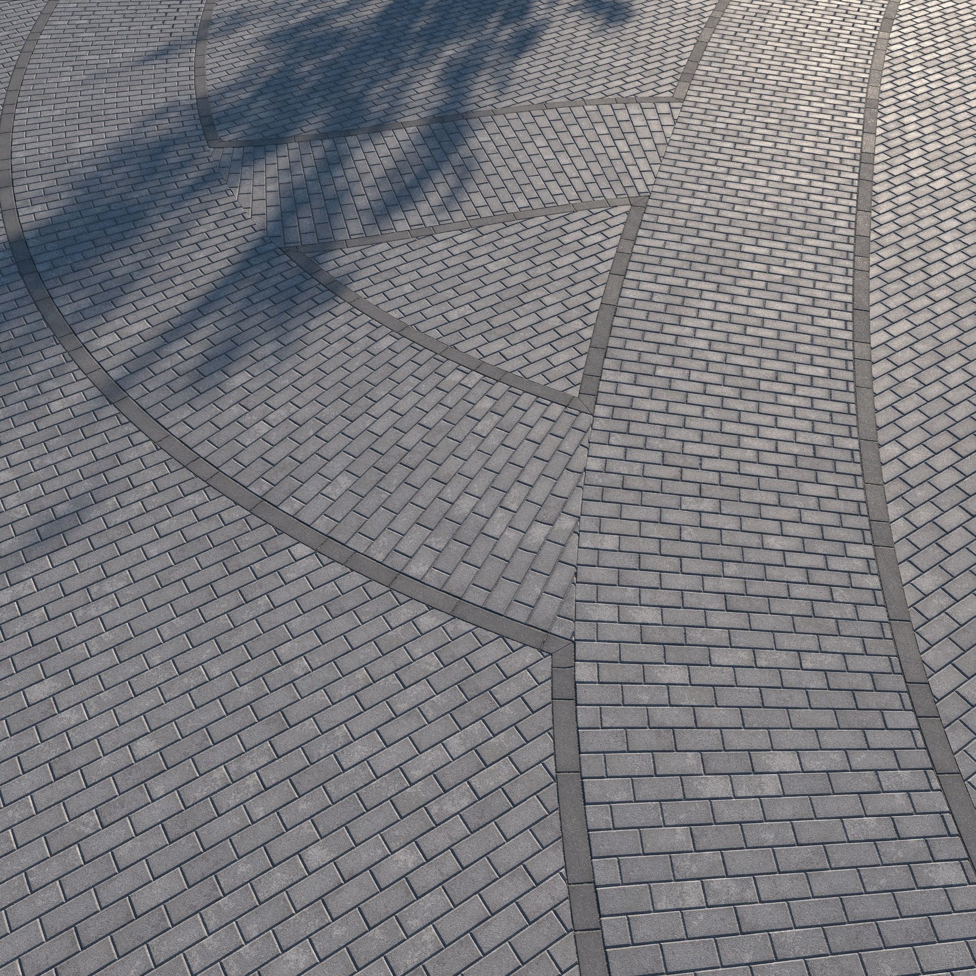 8K Large Scale Pavement Running Bond - 15 Variatons Texture_49