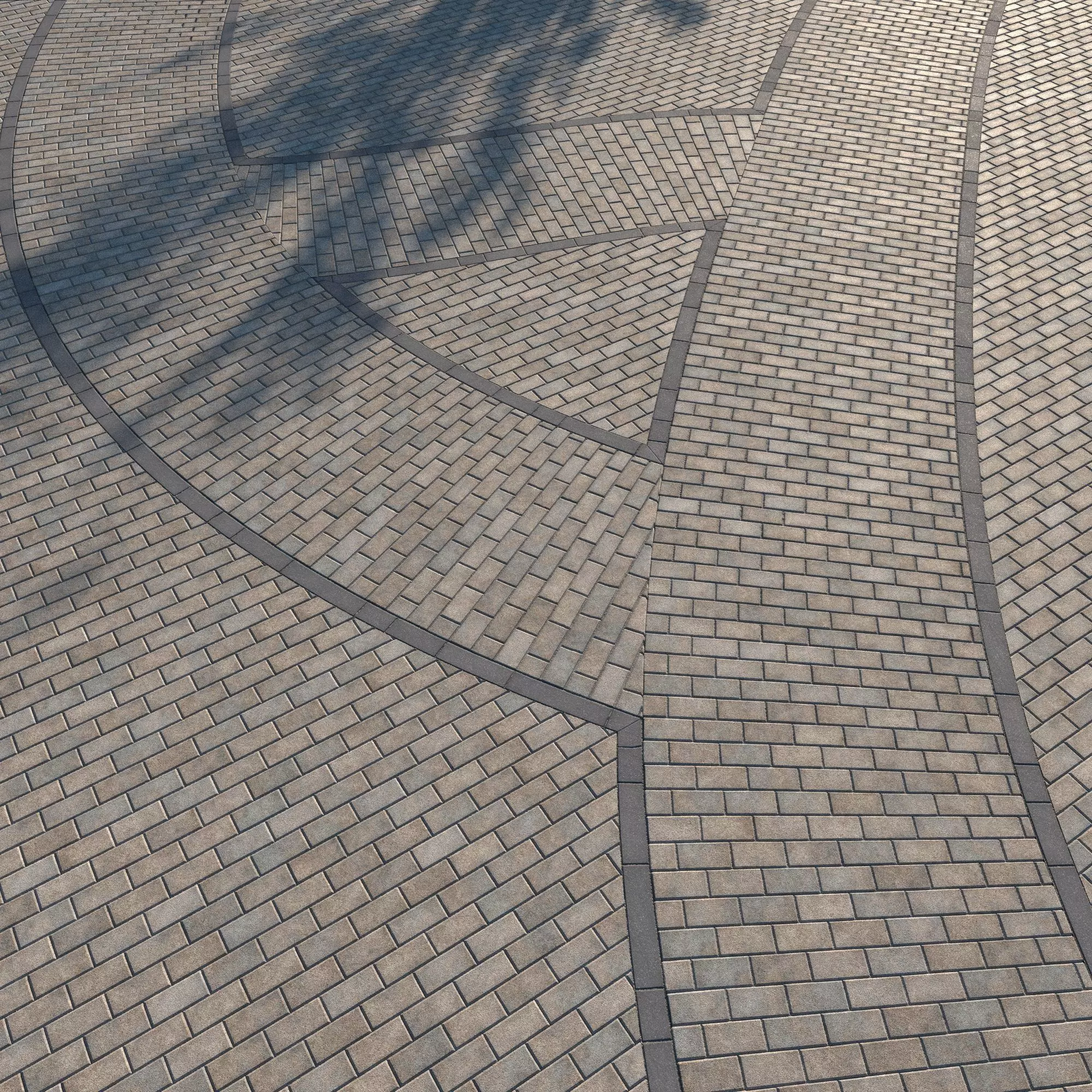 8K Large Scale Pavement Running Bond - 15 Variatons Texture_0