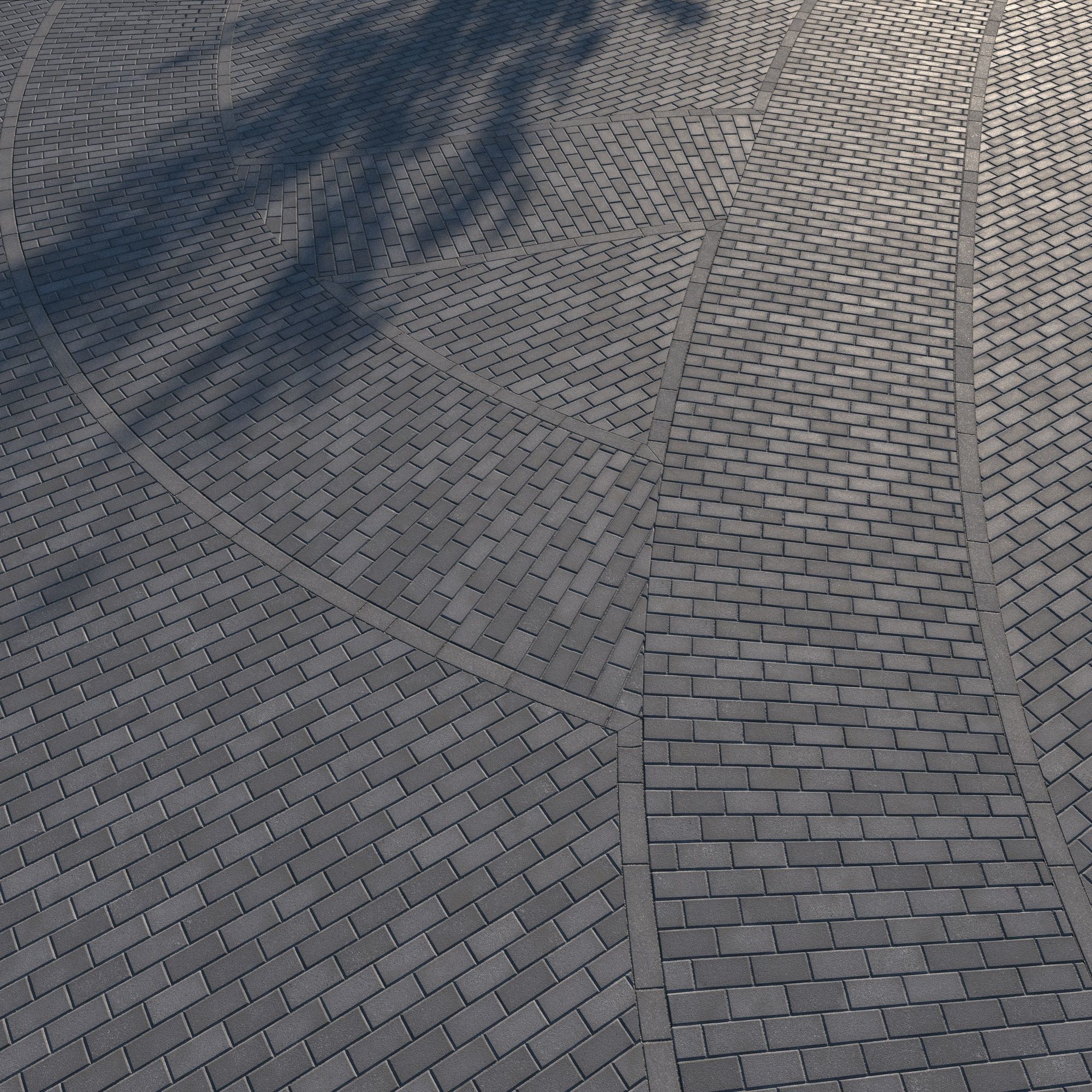8K Large Scale Pavement Running Bond - 15 Variatons Texture_55