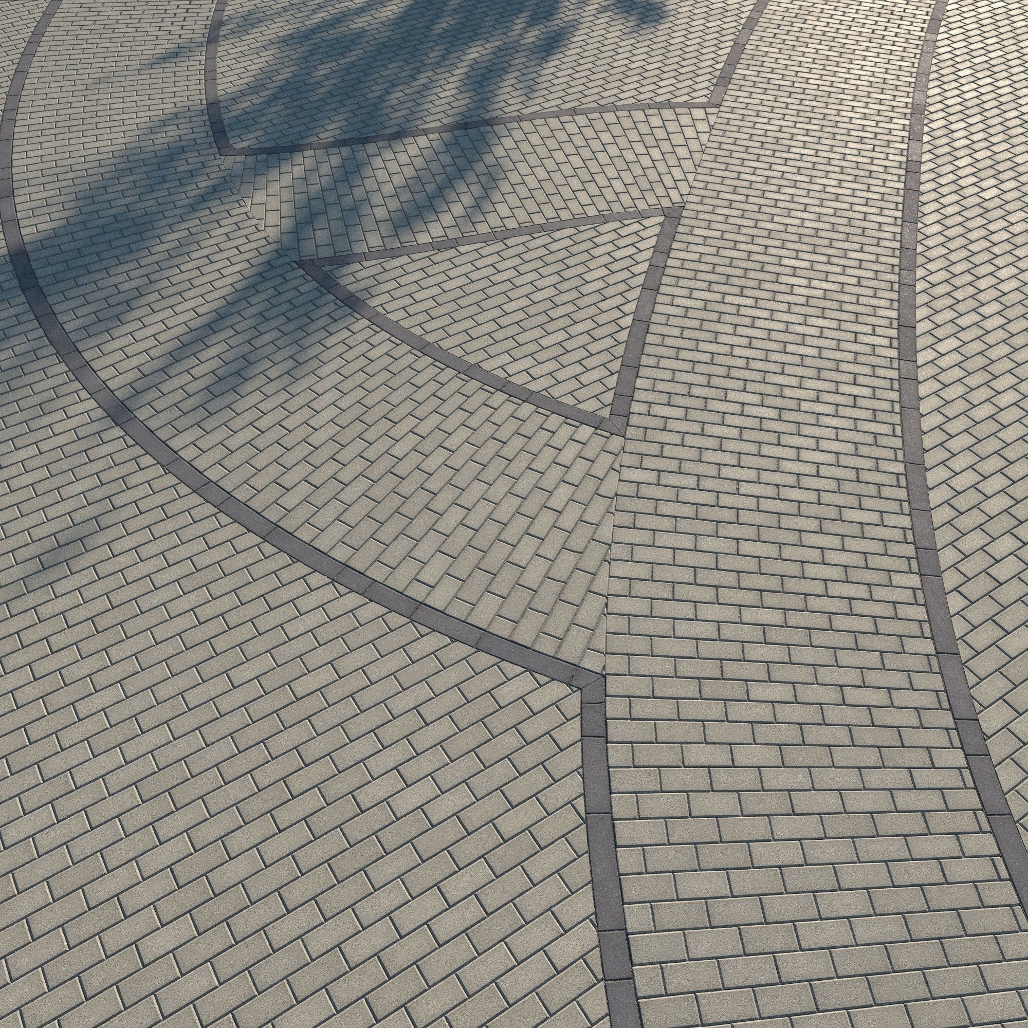 8K Large Scale Pavement Running Bond - 15 Variatons Texture_62