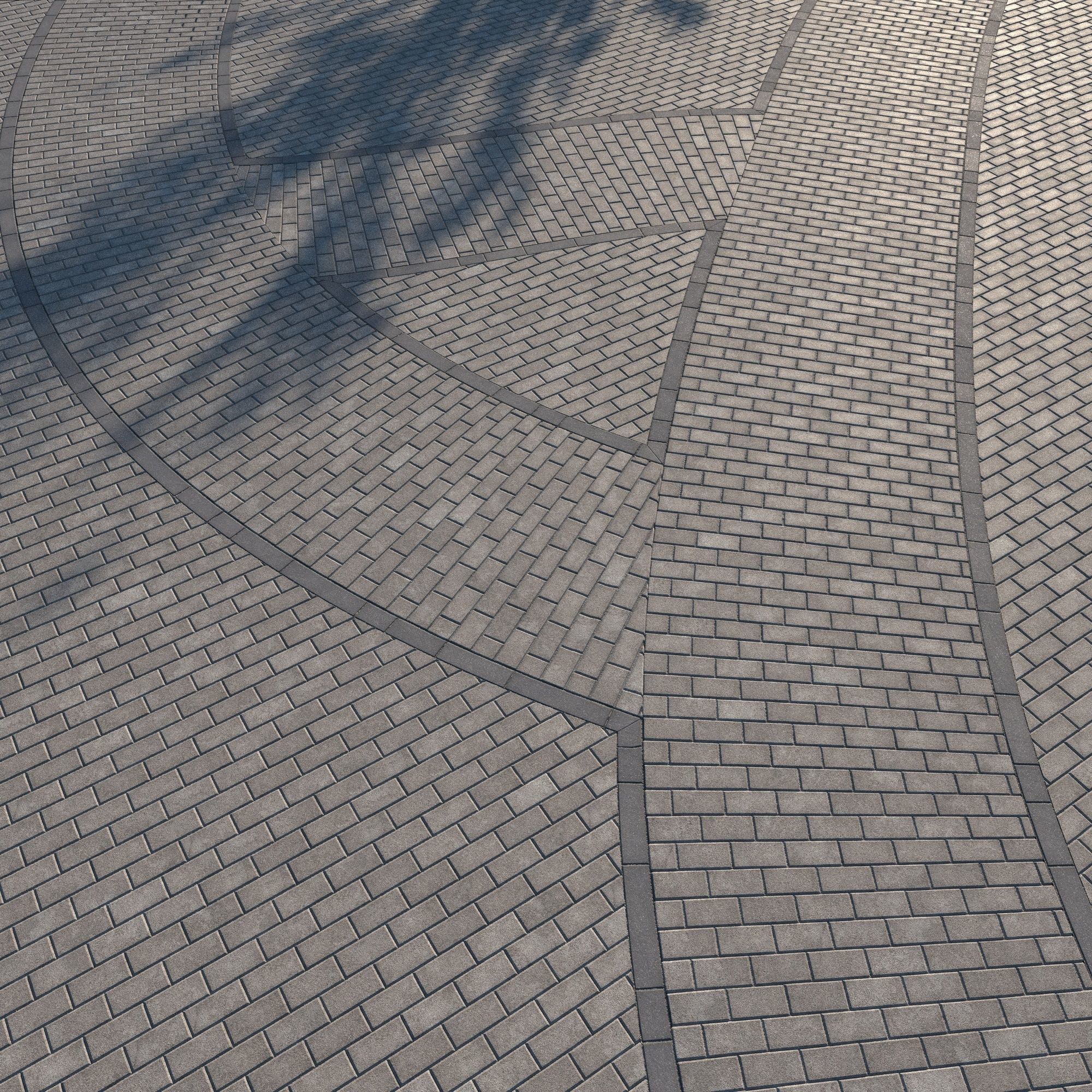 8K Large Scale Pavement Running Bond - 15 Variatons Texture_44