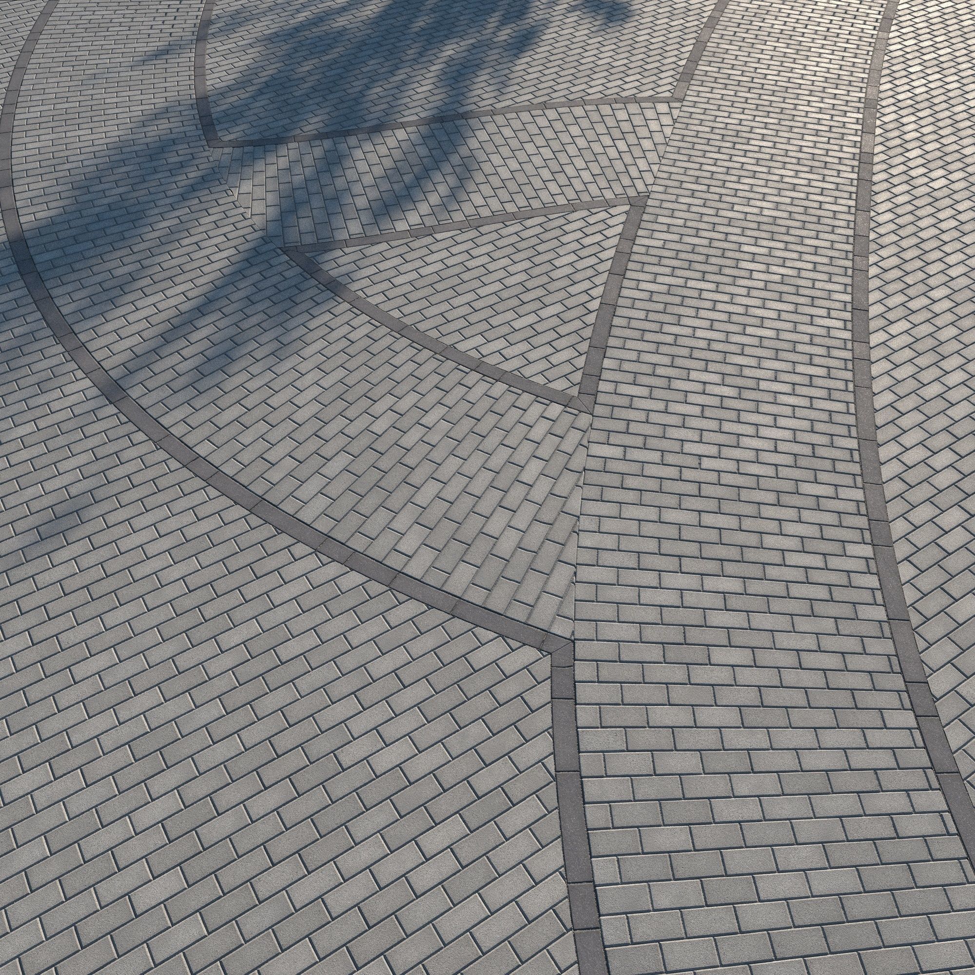8K Large Scale Pavement Running Bond - 15 Variatons Texture_31