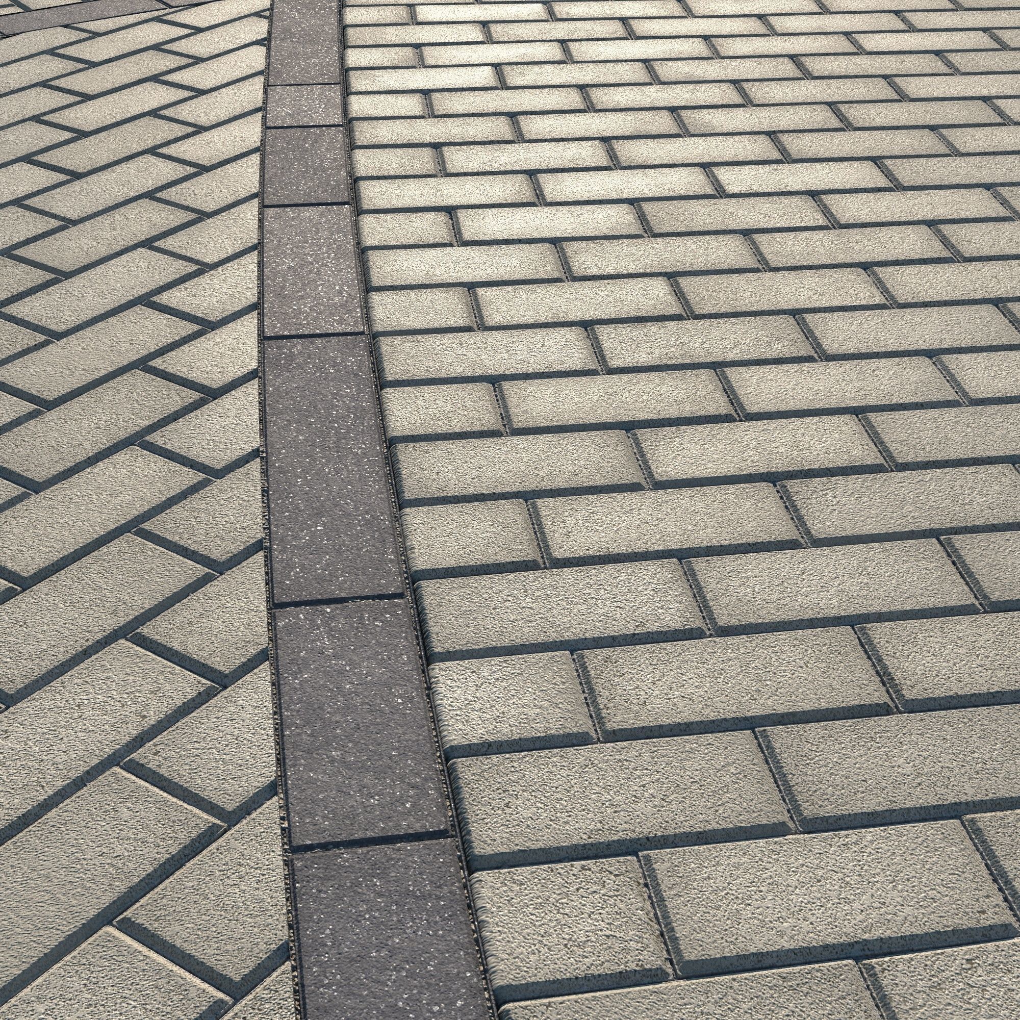 8K Large Scale Pavement Running Bond - 15 Variatons Texture_53