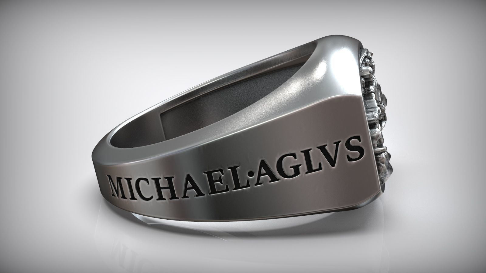 Hand Of God Michaelangelo Sistine Chapel Signet 3D print model_4