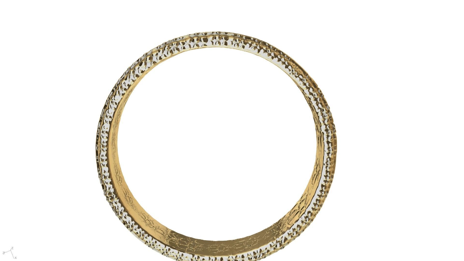 stone textured ring stl verified 3D print model_5