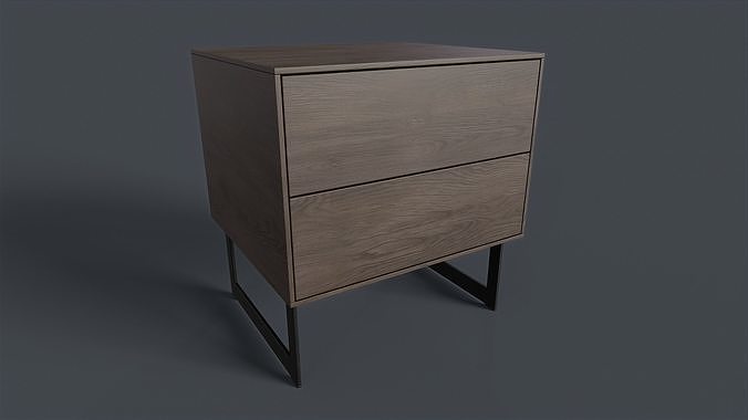 Bellagio Nightstand 2 PBR Game Ready  Low-poly 3D model