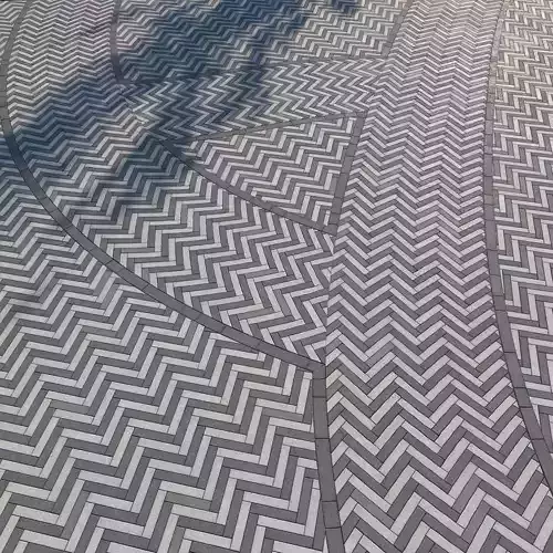 8K Large Area Pavement Herringbone Concrete 01 - 3 Variations Texture