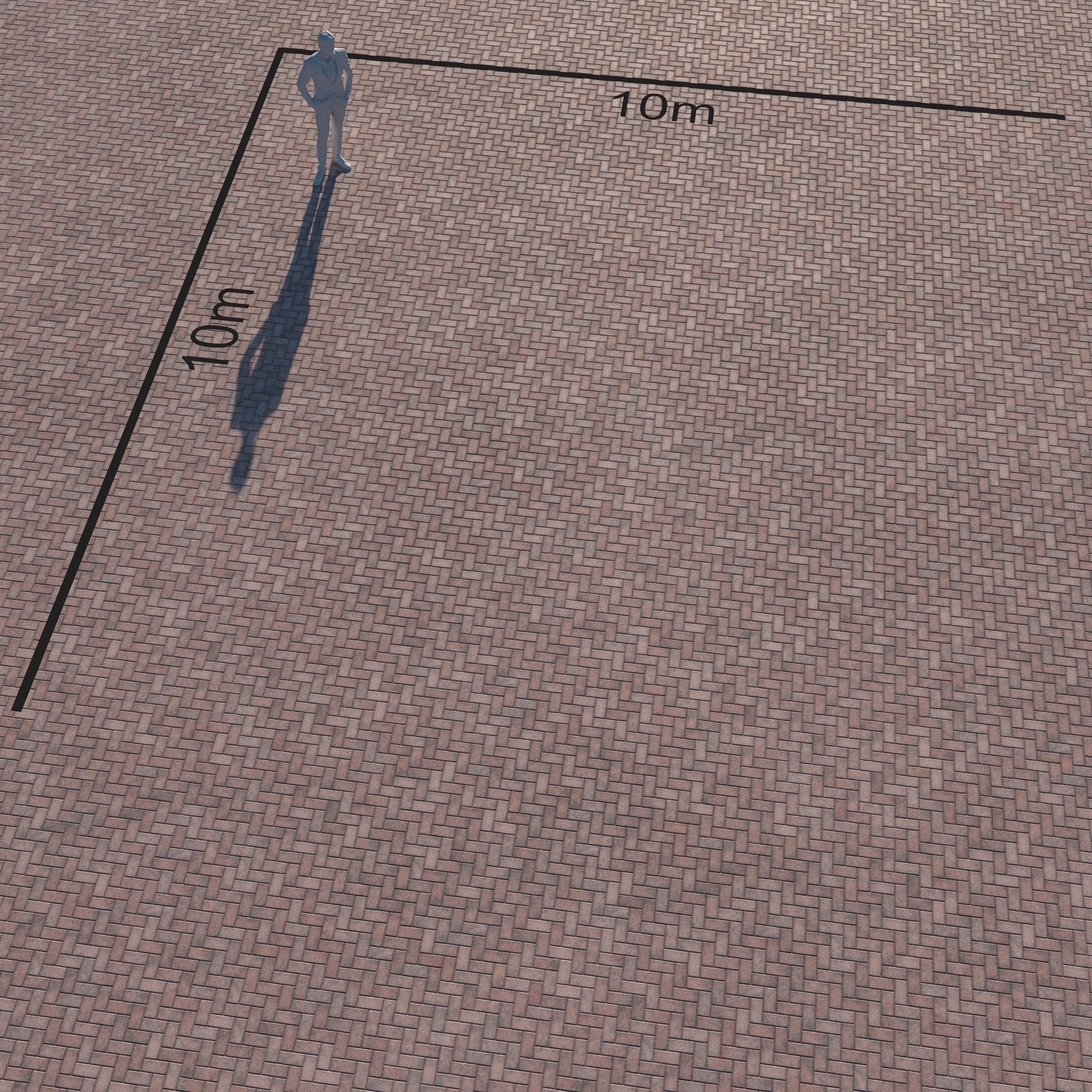 Large Area Herringbone concrete paving 02 - 15 Variations Texture_56