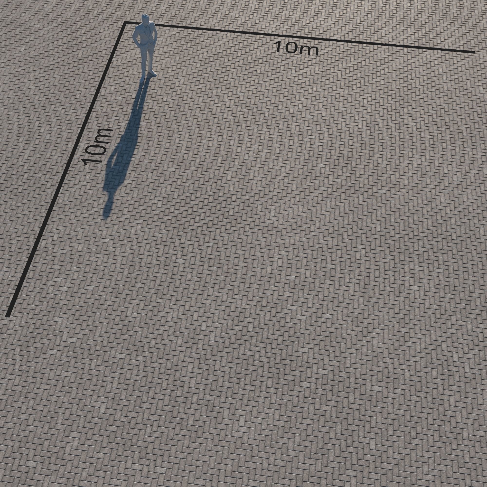 Large Area Herringbone concrete paving 02 - 15 Variations Texture_52