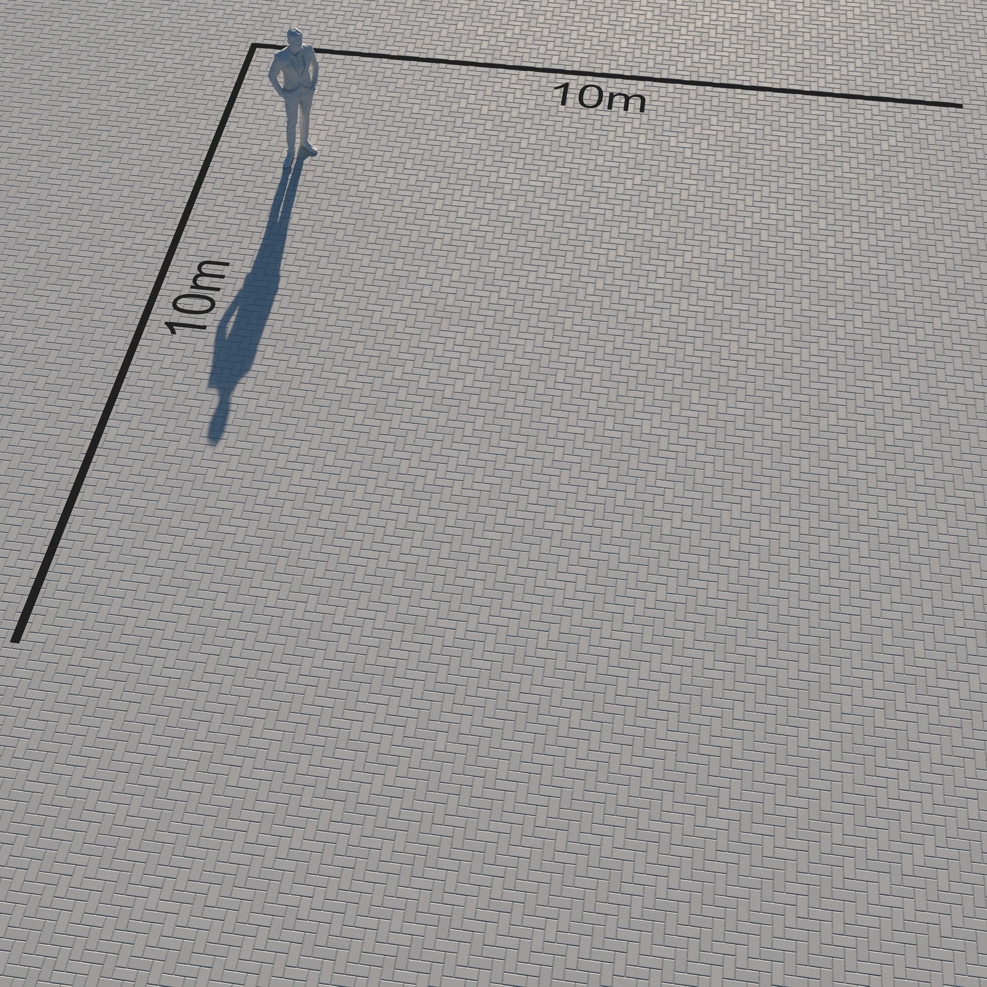 Large Area Herringbone concrete paving 02 - 15 Variations Texture_63