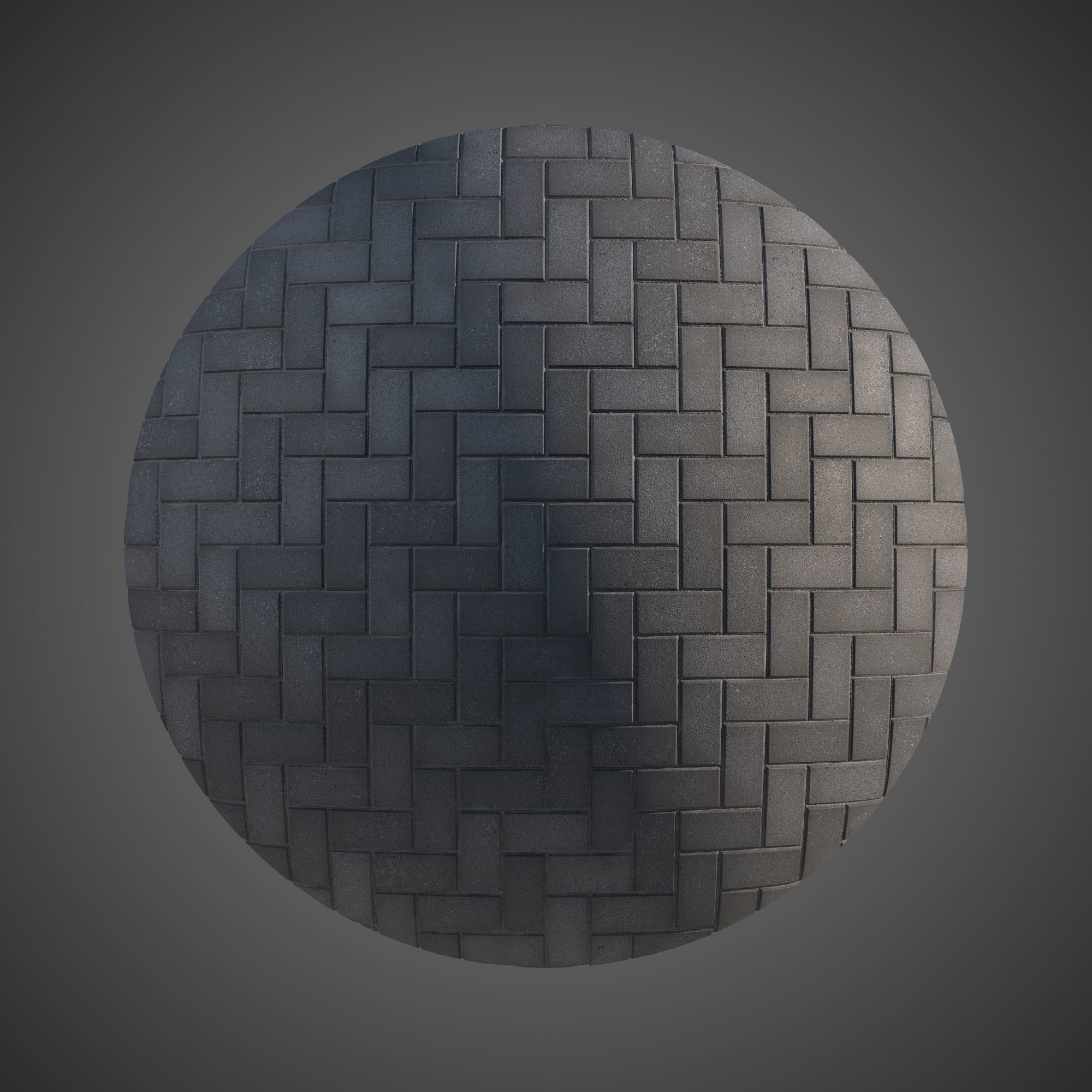 Large Area Herringbone concrete paving 02 - 15 Variations Texture_1