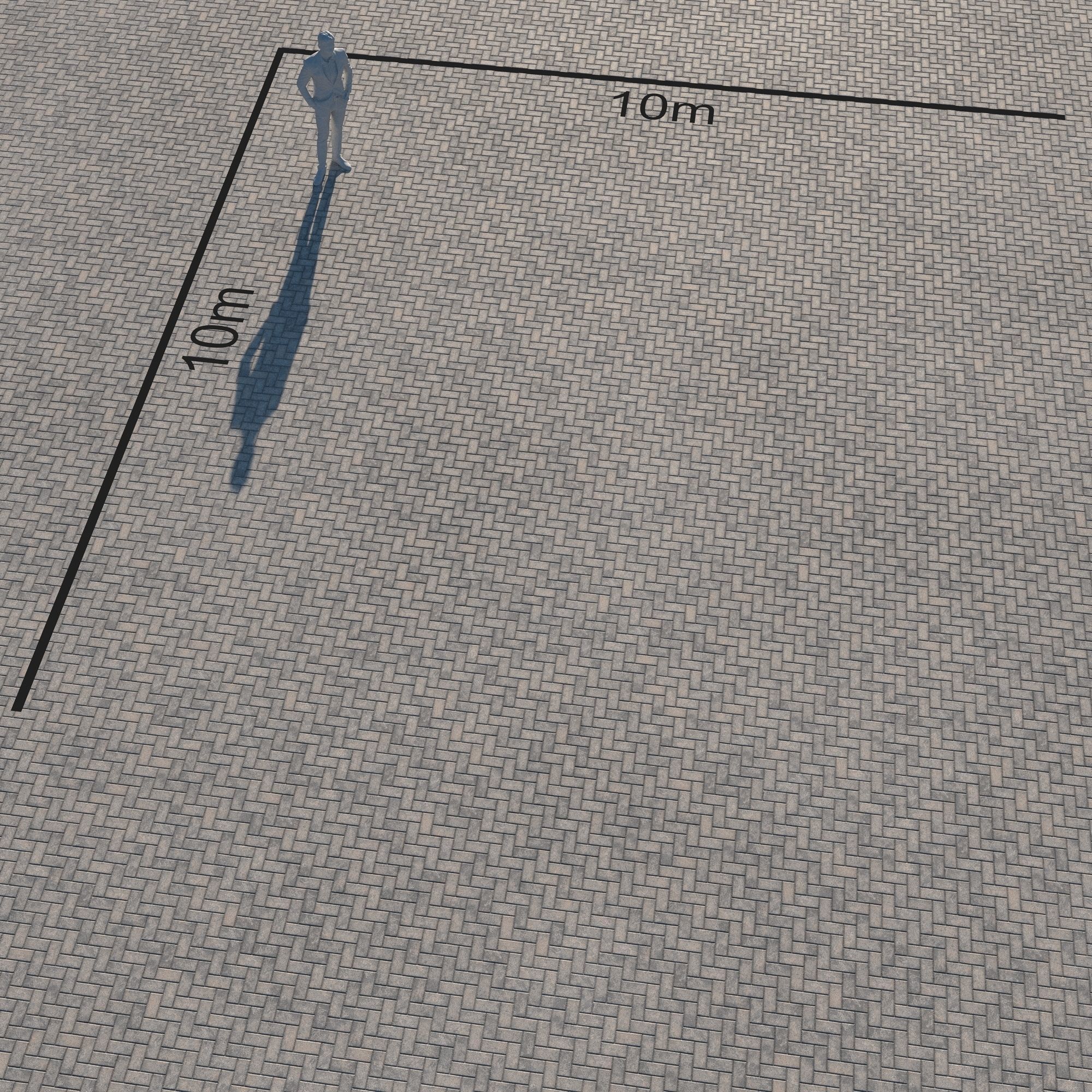 Large Area Herringbone concrete paving 02 - 15 Variations Texture_50