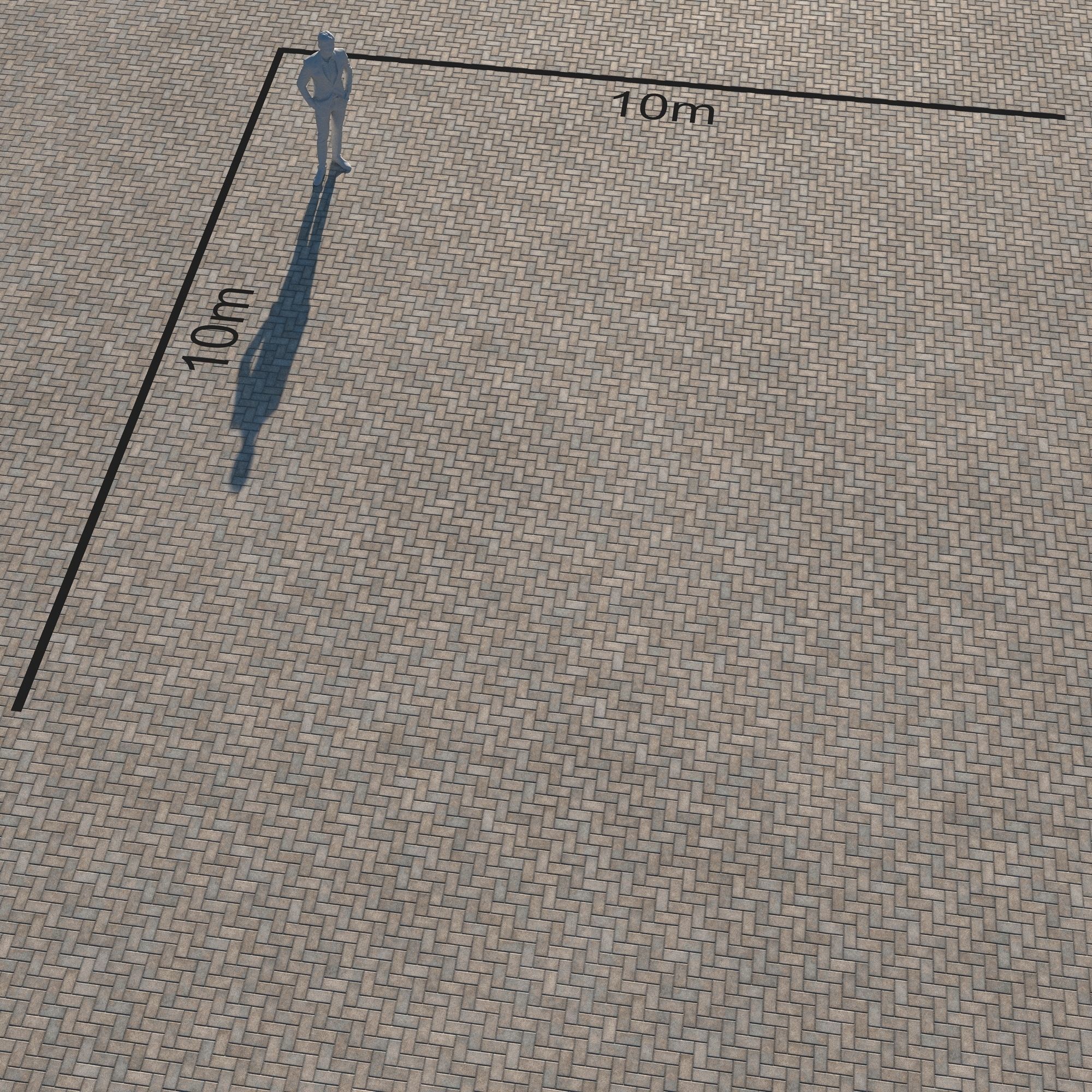 Large Area Herringbone concrete paving 02 - 15 Variations Texture_57