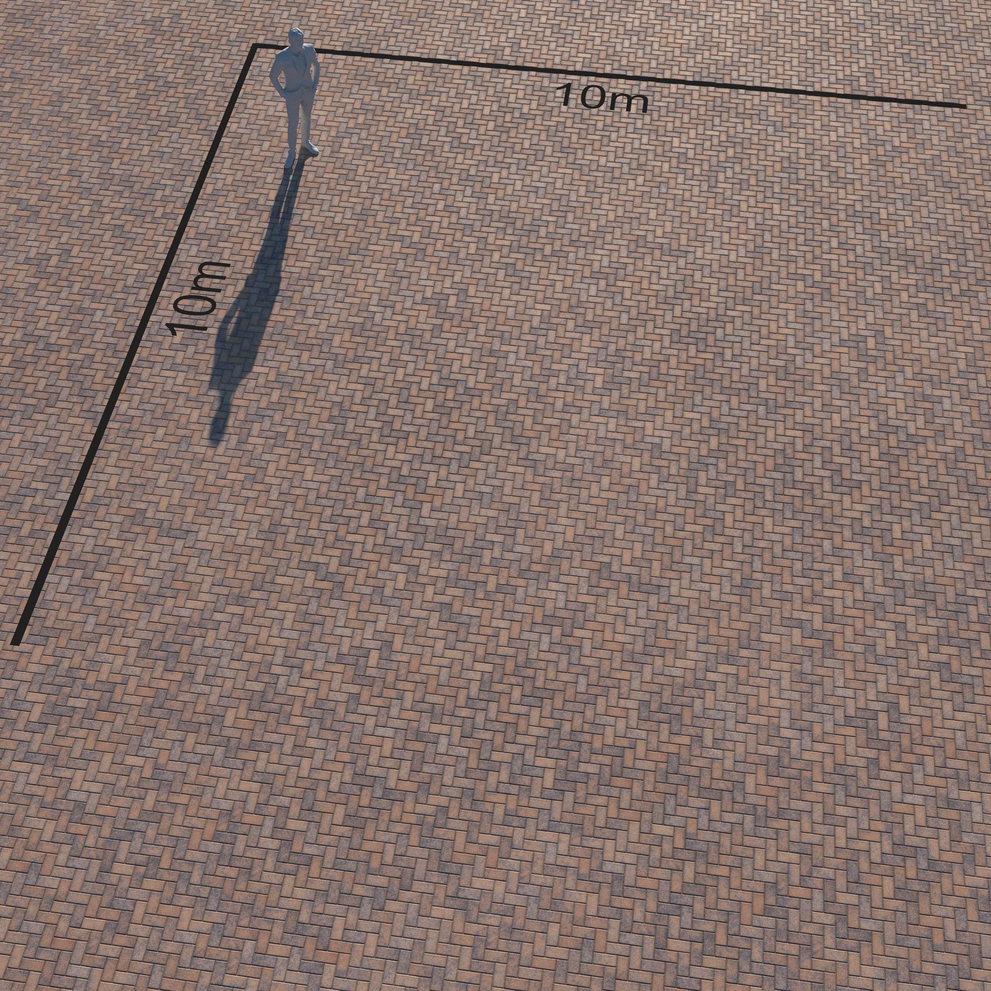 Large Area Herringbone concrete paving 02 - 15 Variations Texture_55