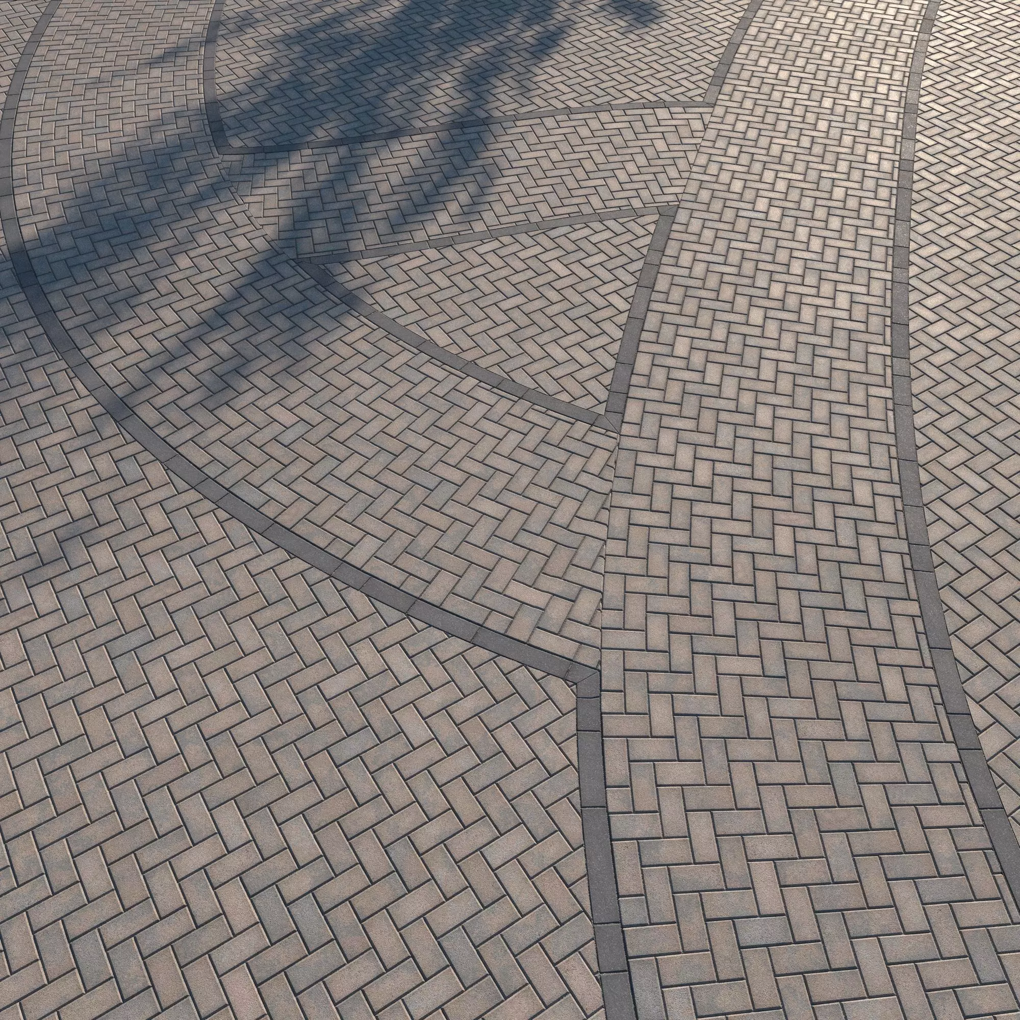 Large Area Herringbone concrete paving 02 - 15 Variations Texture_0