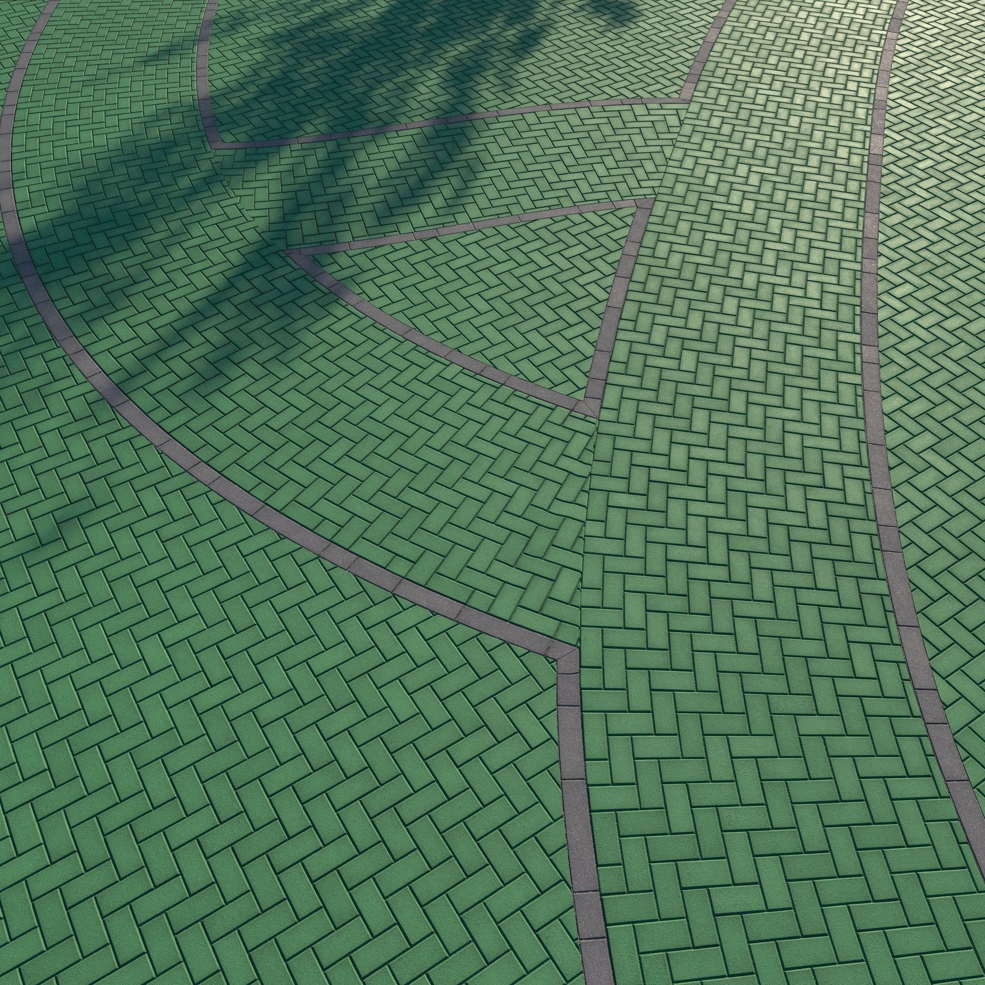 Large Area Herringbone concrete paving 02 - 15 Variations Texture_30