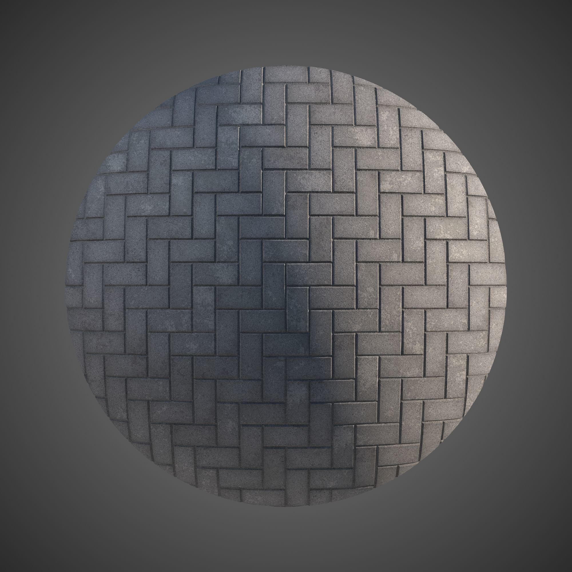 Large Area Herringbone concrete paving 02 - 15 Variations Texture_4